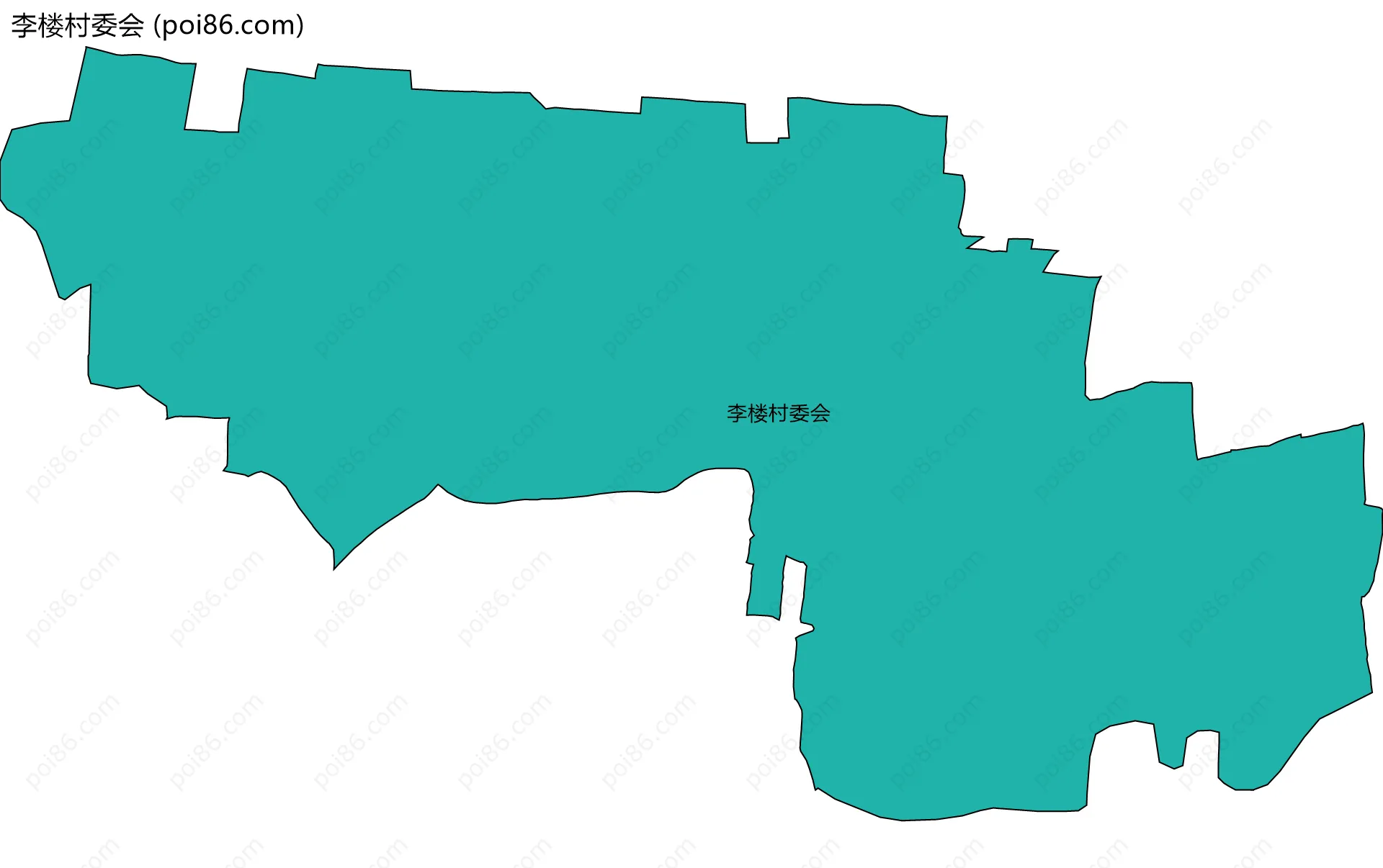李楼村委会边界地图