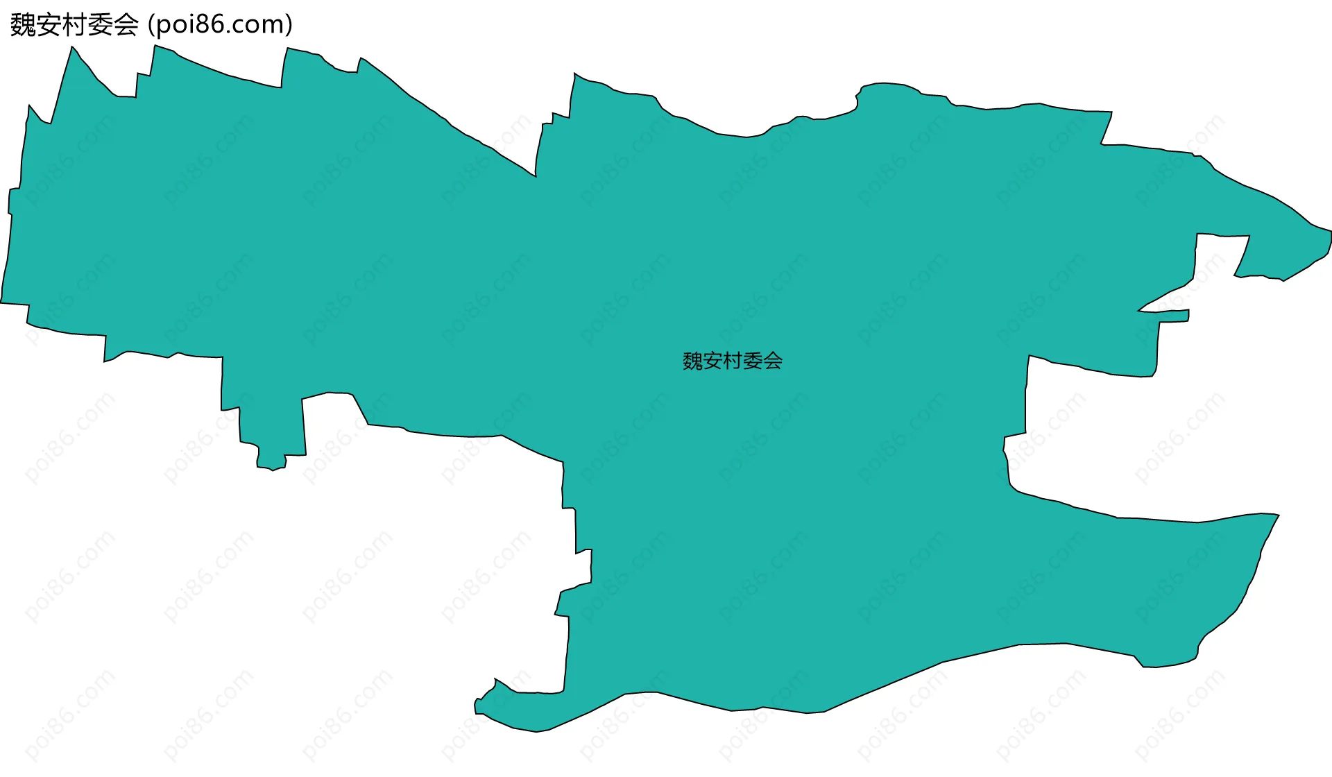 魏安村委会边界地图