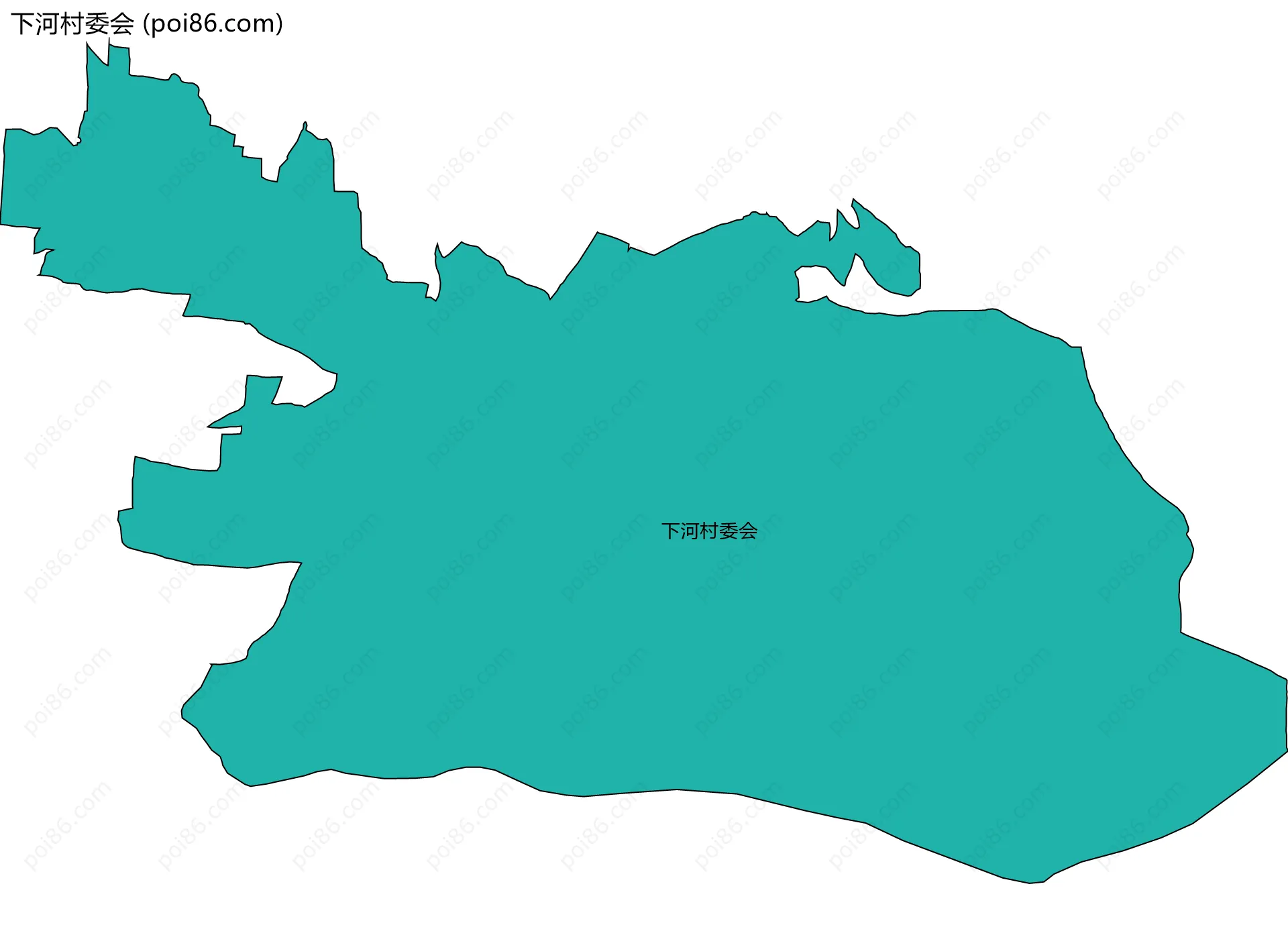 下河村委会边界地图