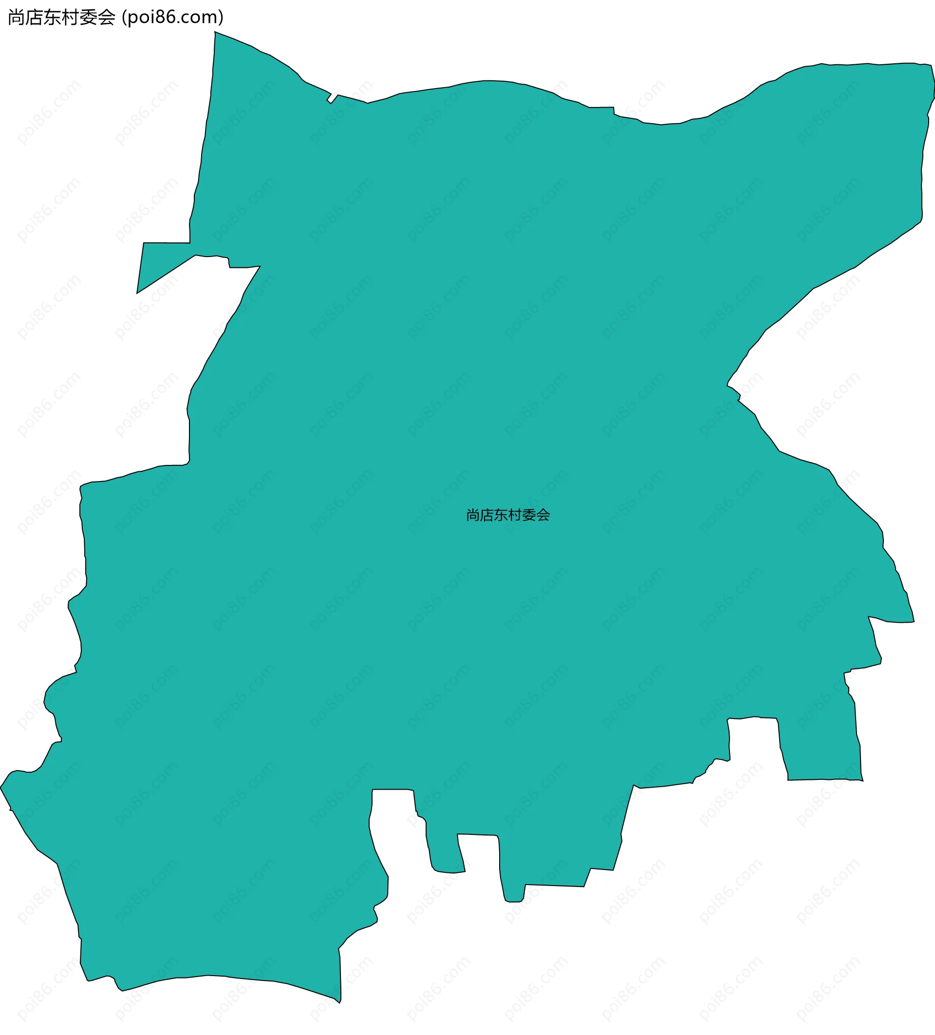 尚店东村委会边界地图