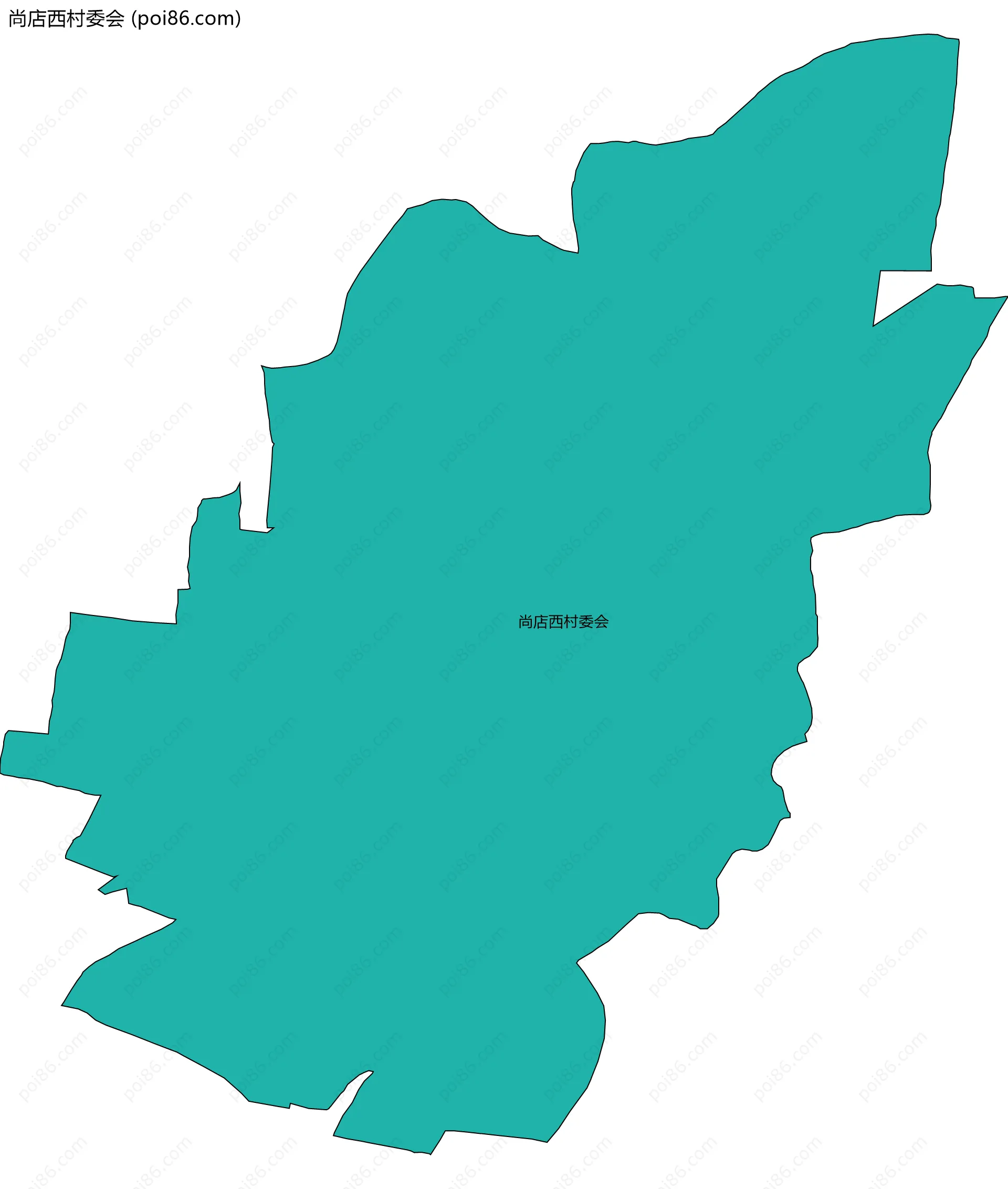 尚店西村委会边界地图