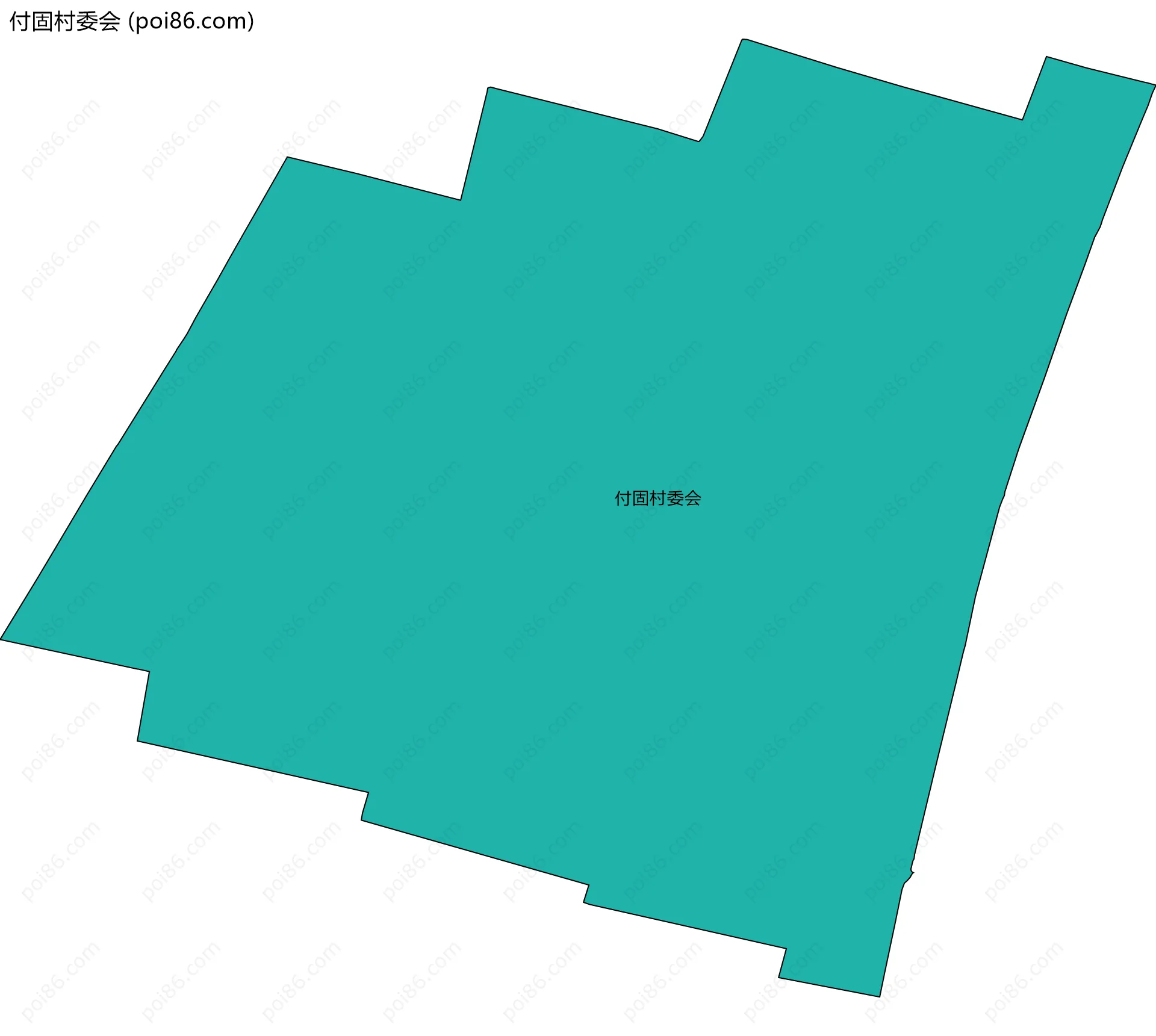付固村委会边界地图