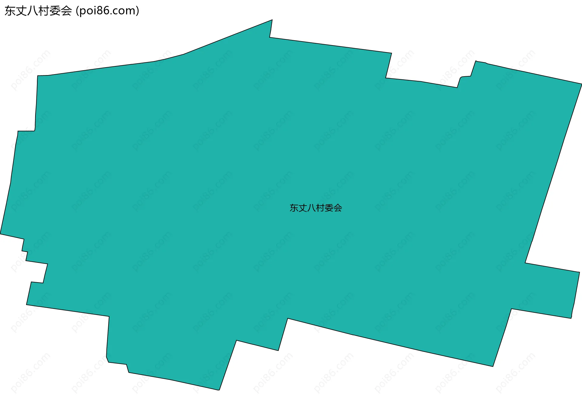东丈八村委会边界地图