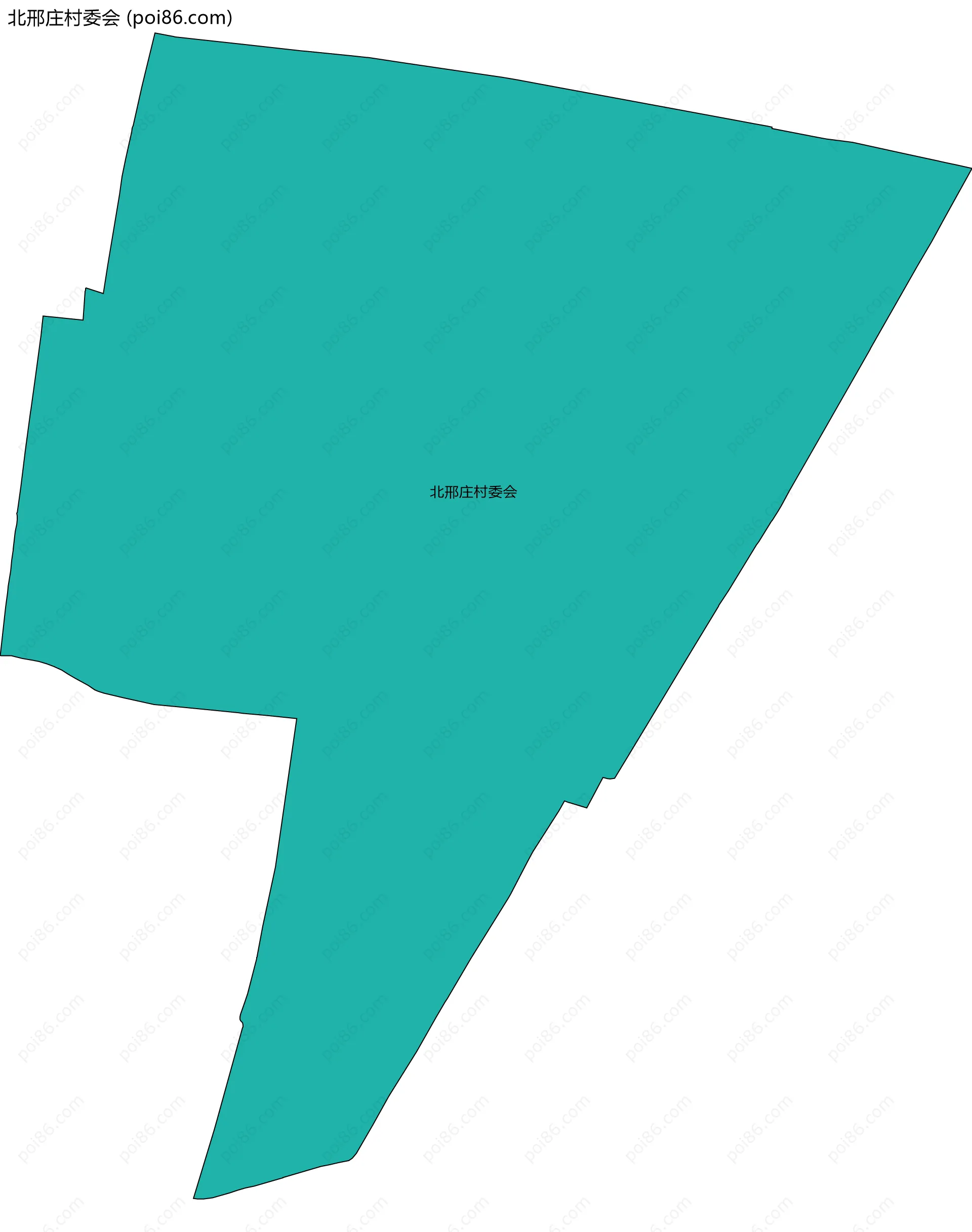 北邢庄村委会边界地图