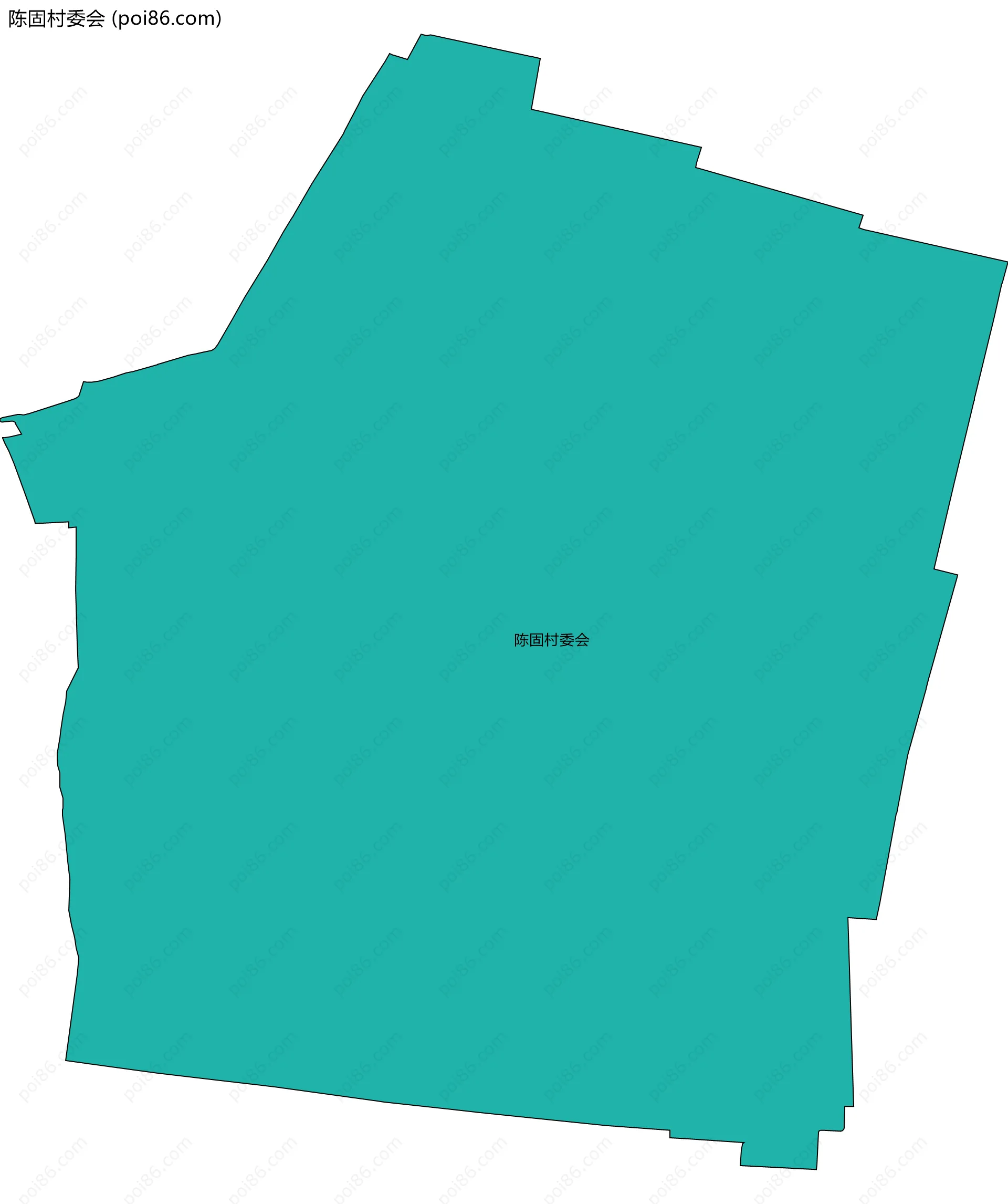 陈固村委会边界地图