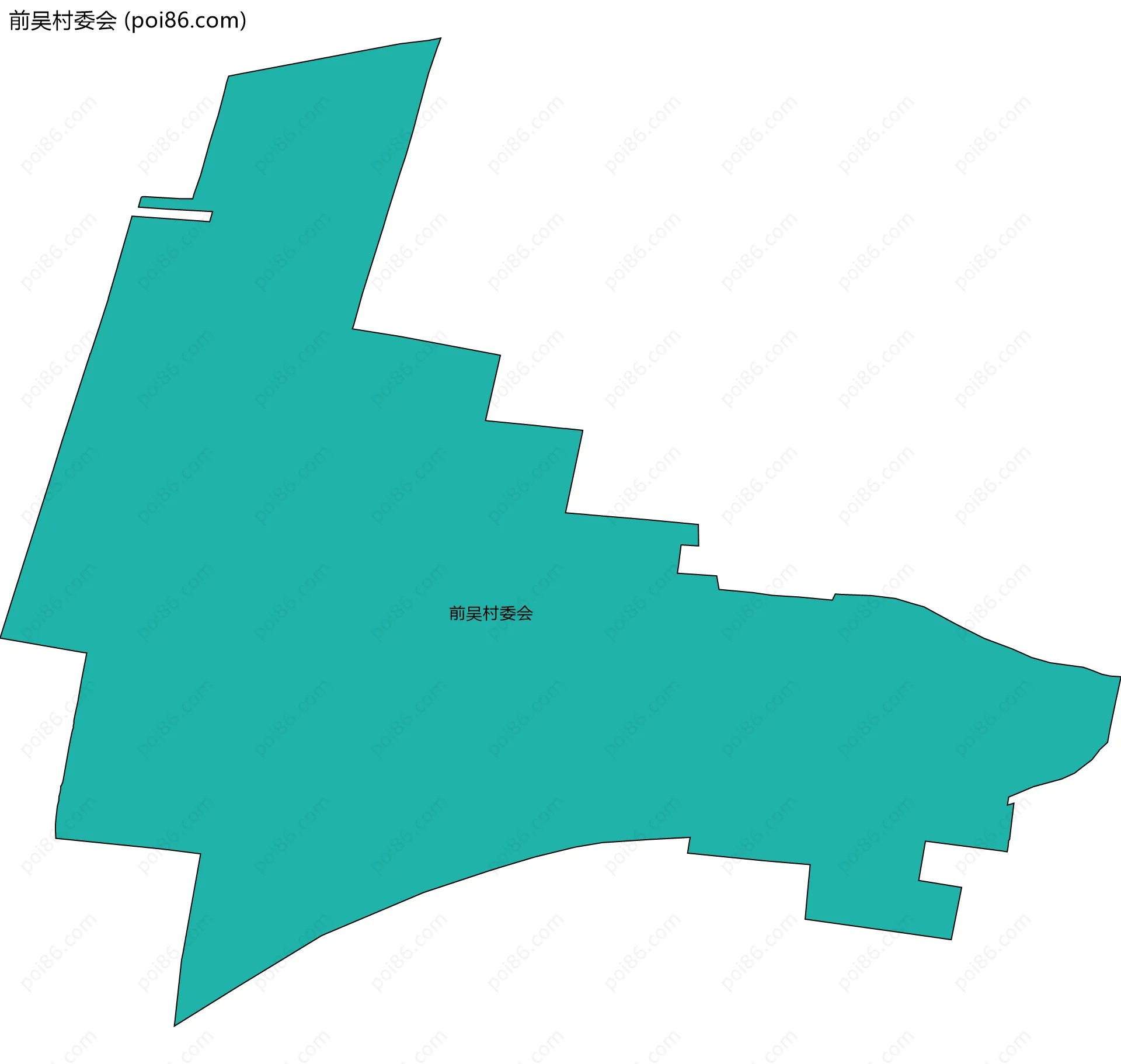 前吴村委会边界地图