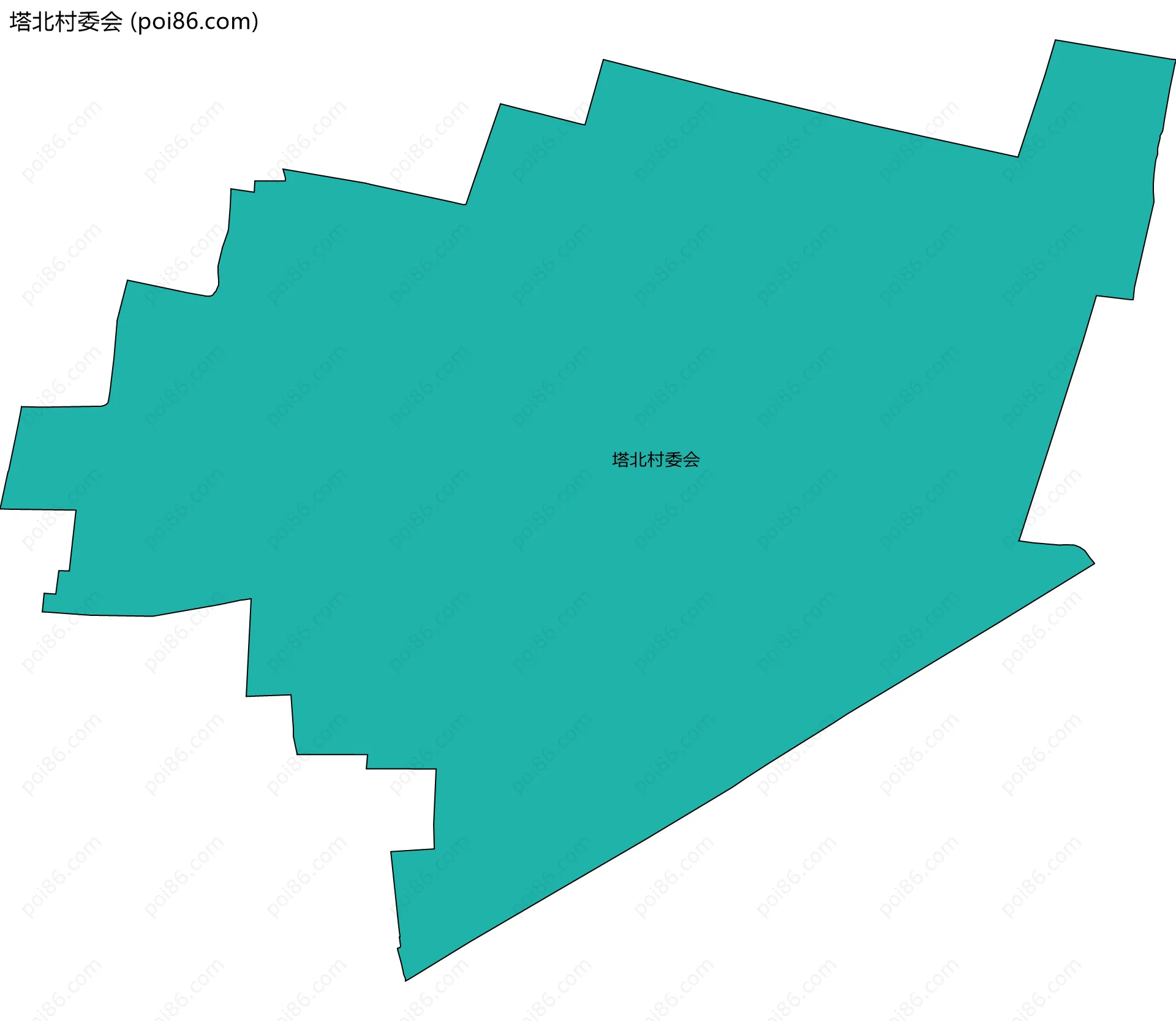 塔北村委会边界地图