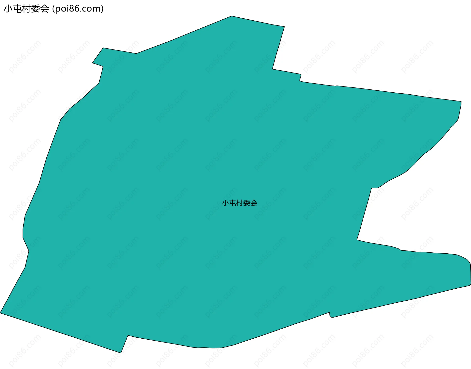 小屯村委会边界地图