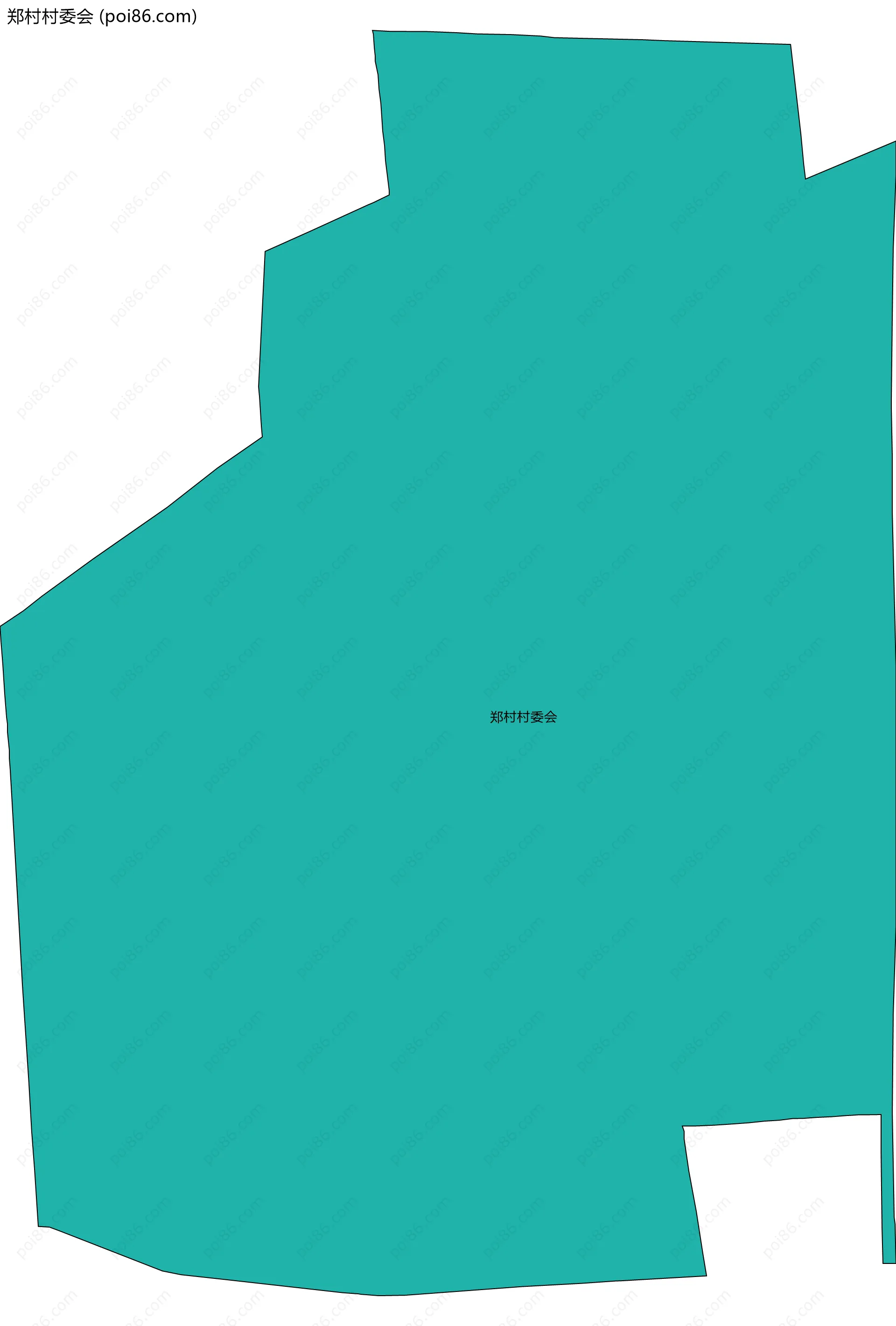 郑村村委会边界地图