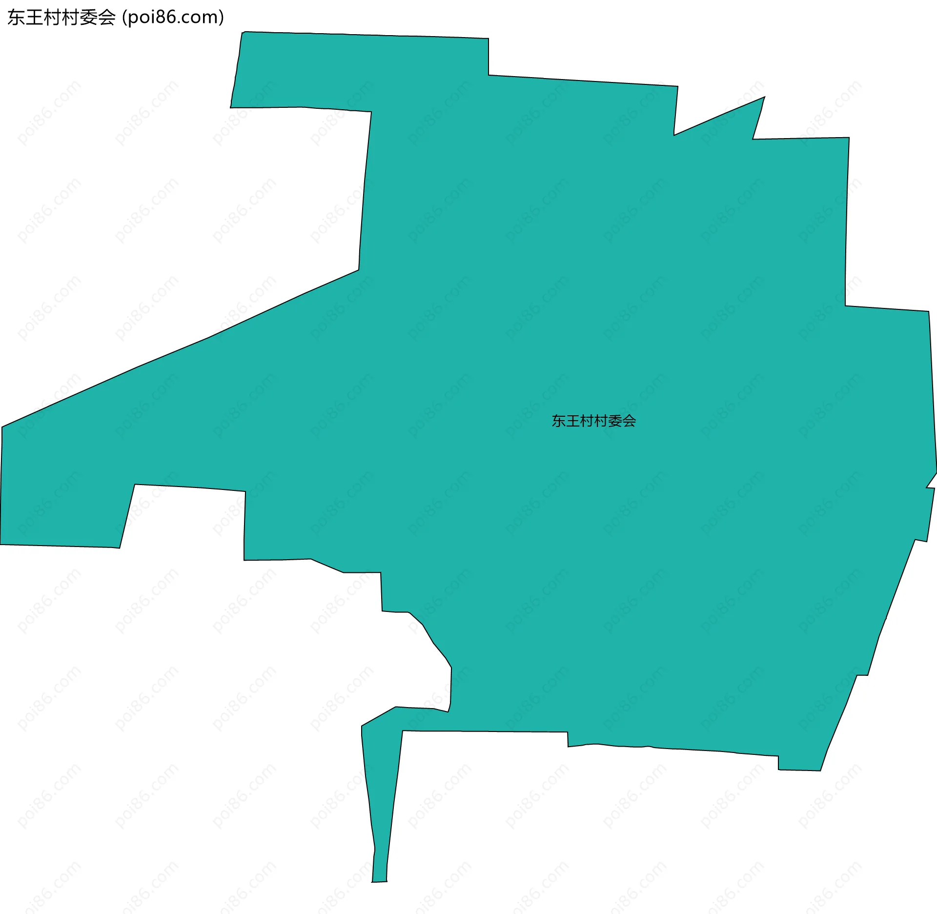 东王村村委会边界地图