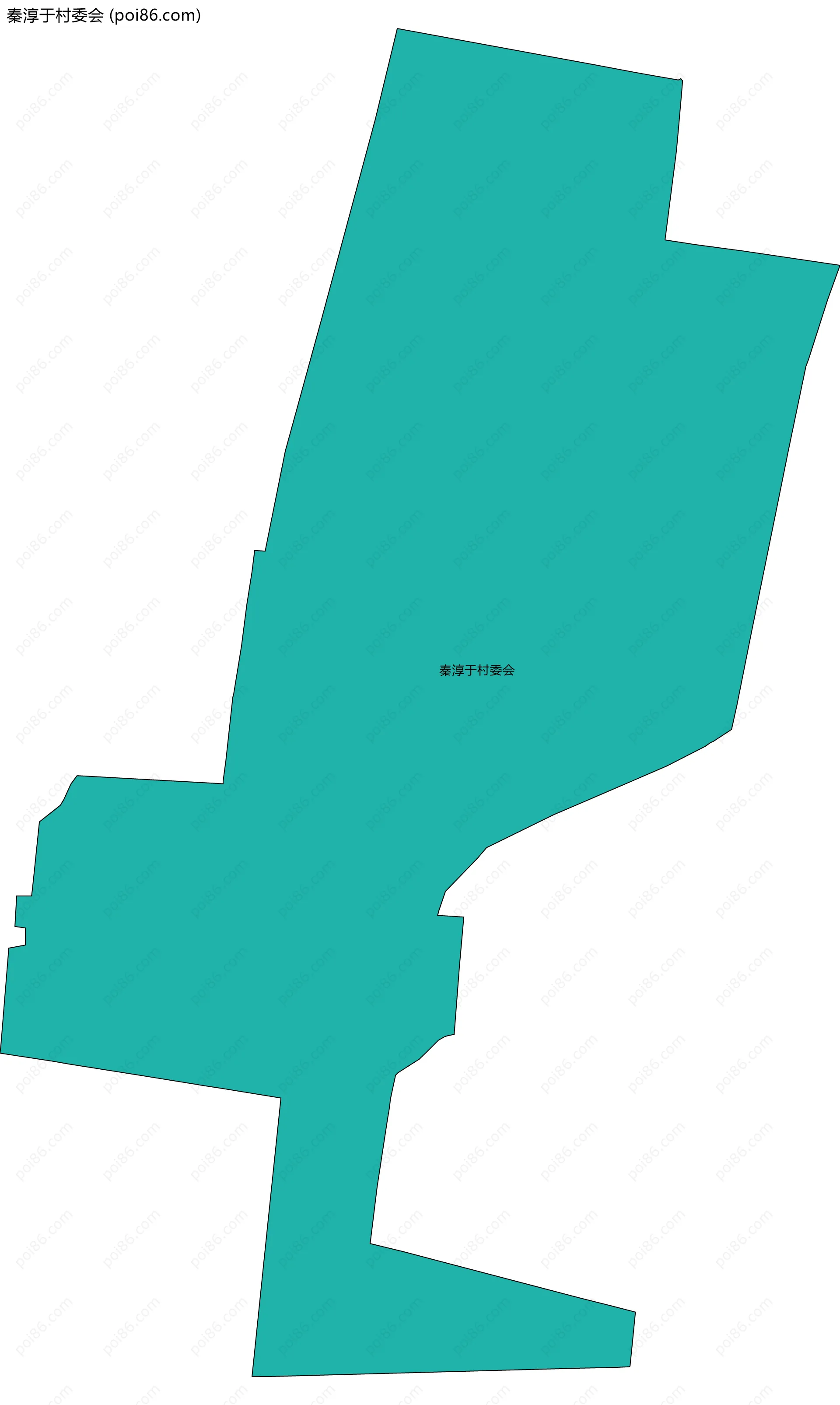 秦淳于村委会边界地图