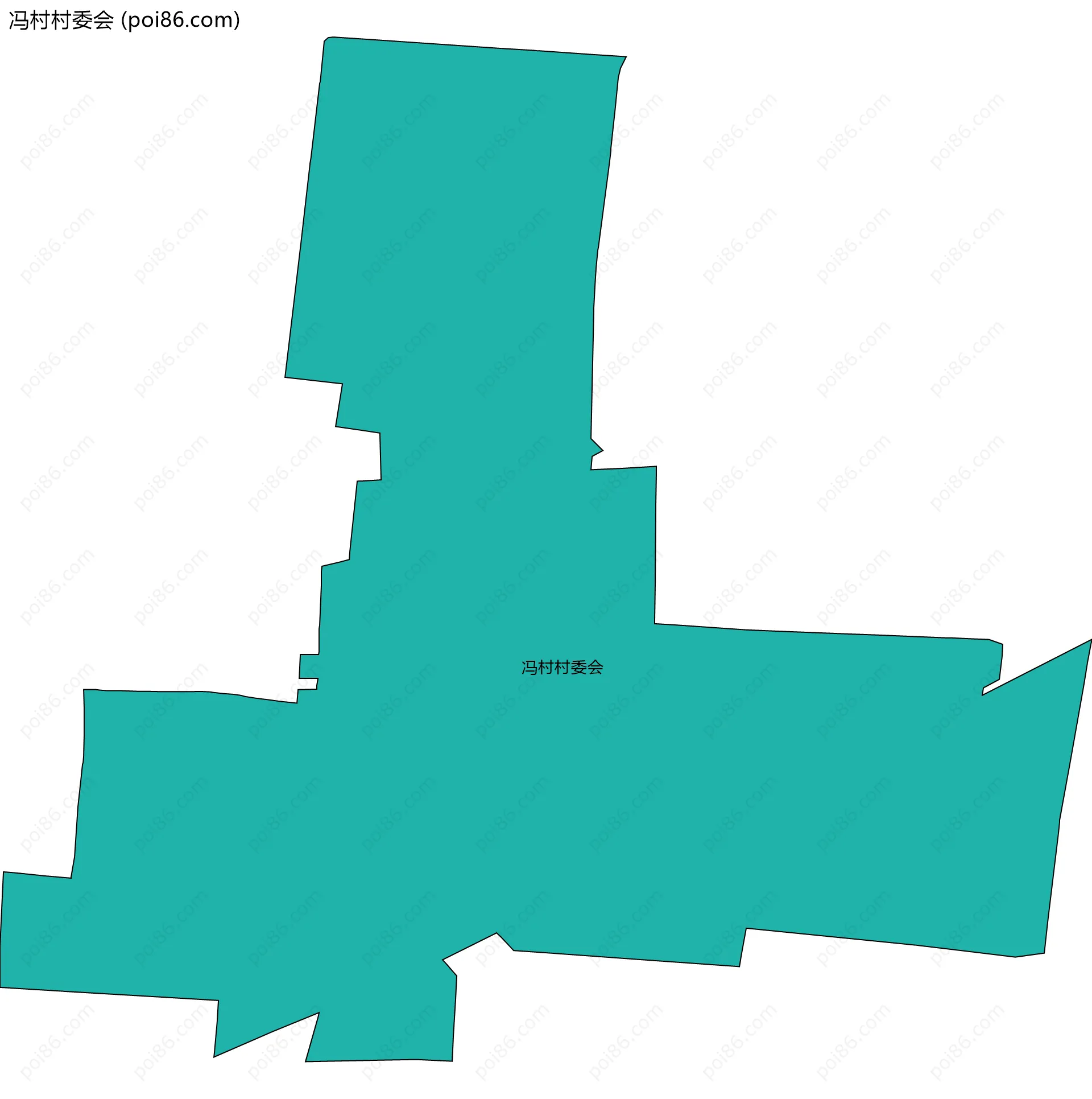冯村村委会边界地图