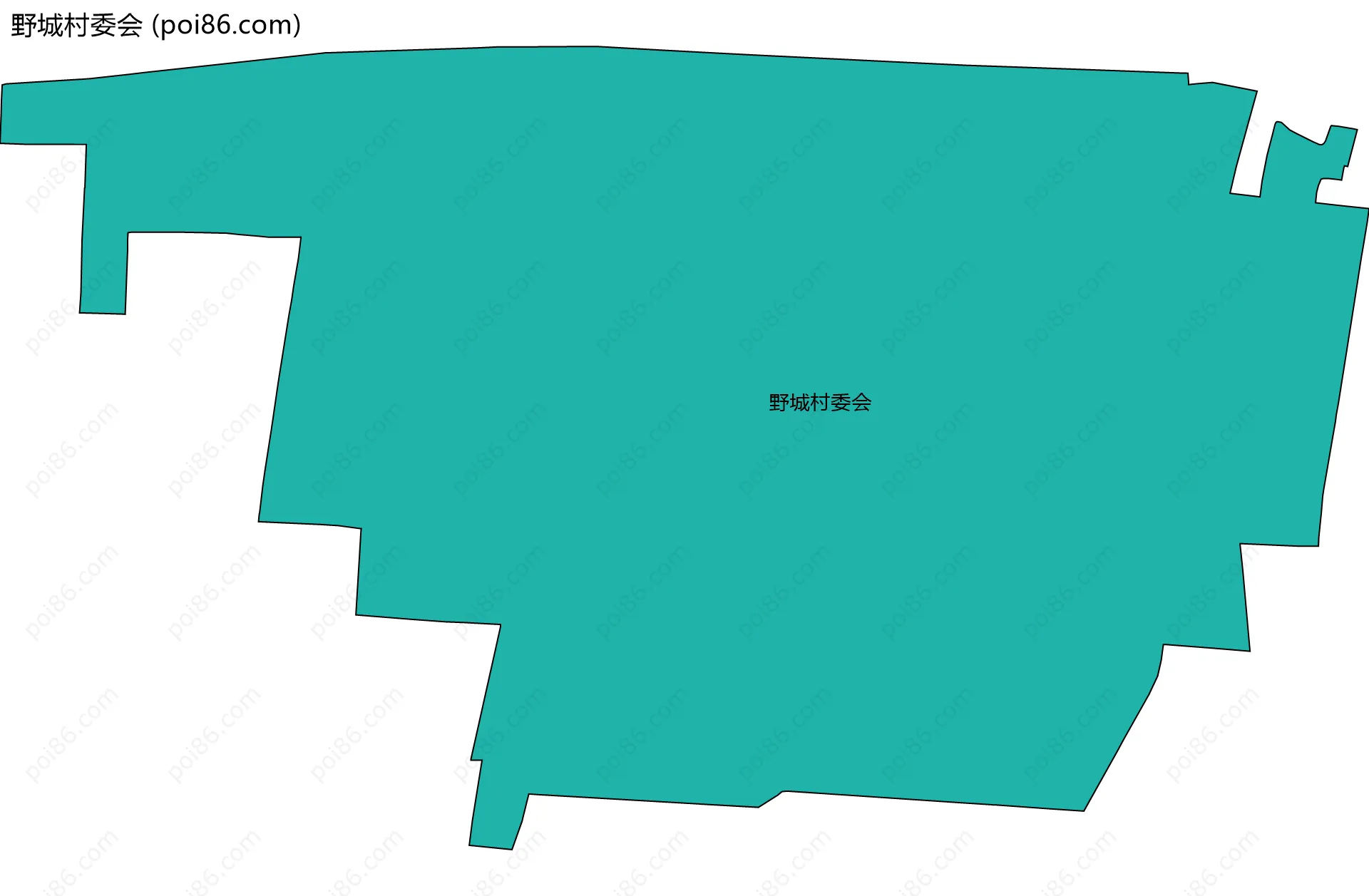 野城村委会边界地图