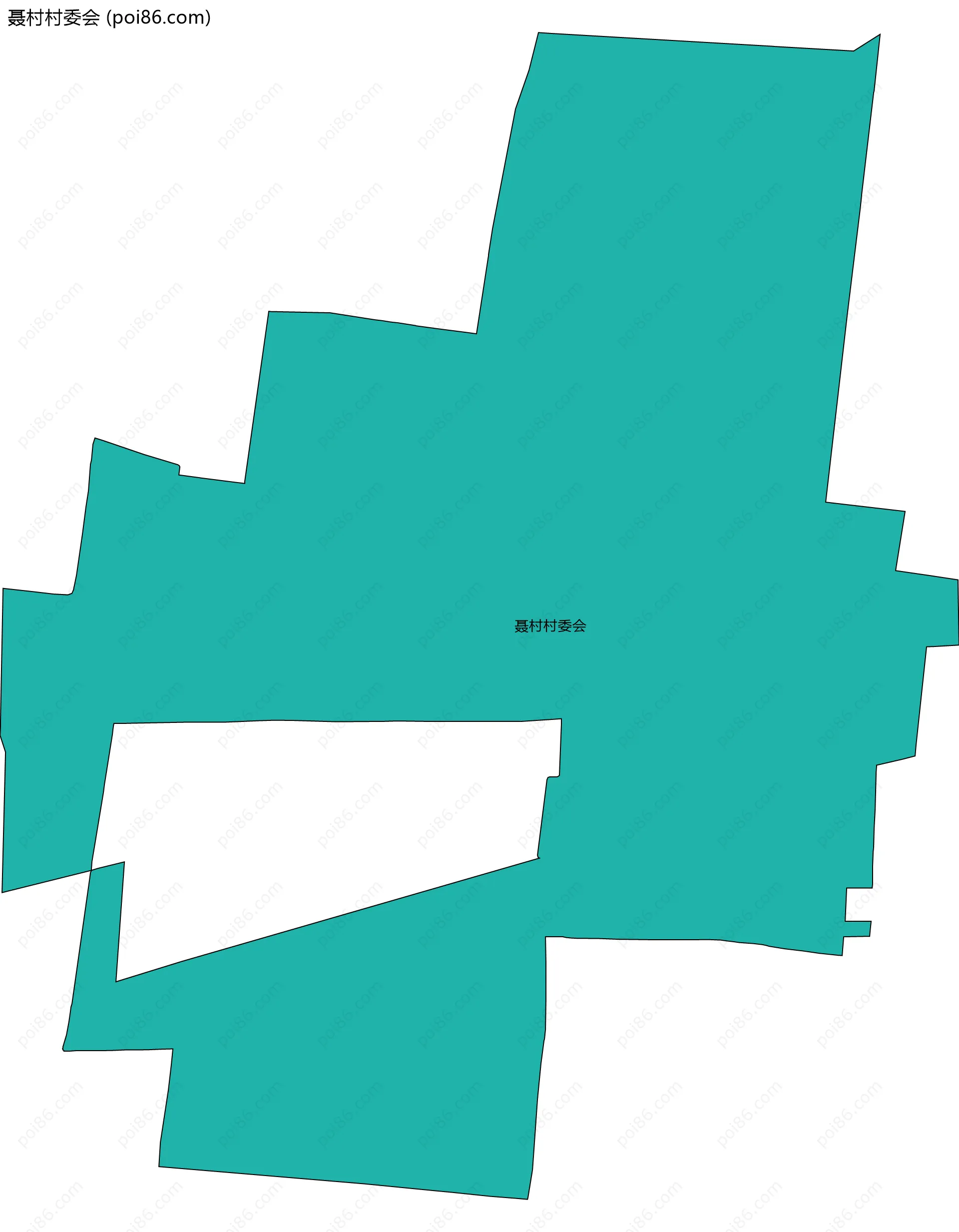 聂村村委会边界地图