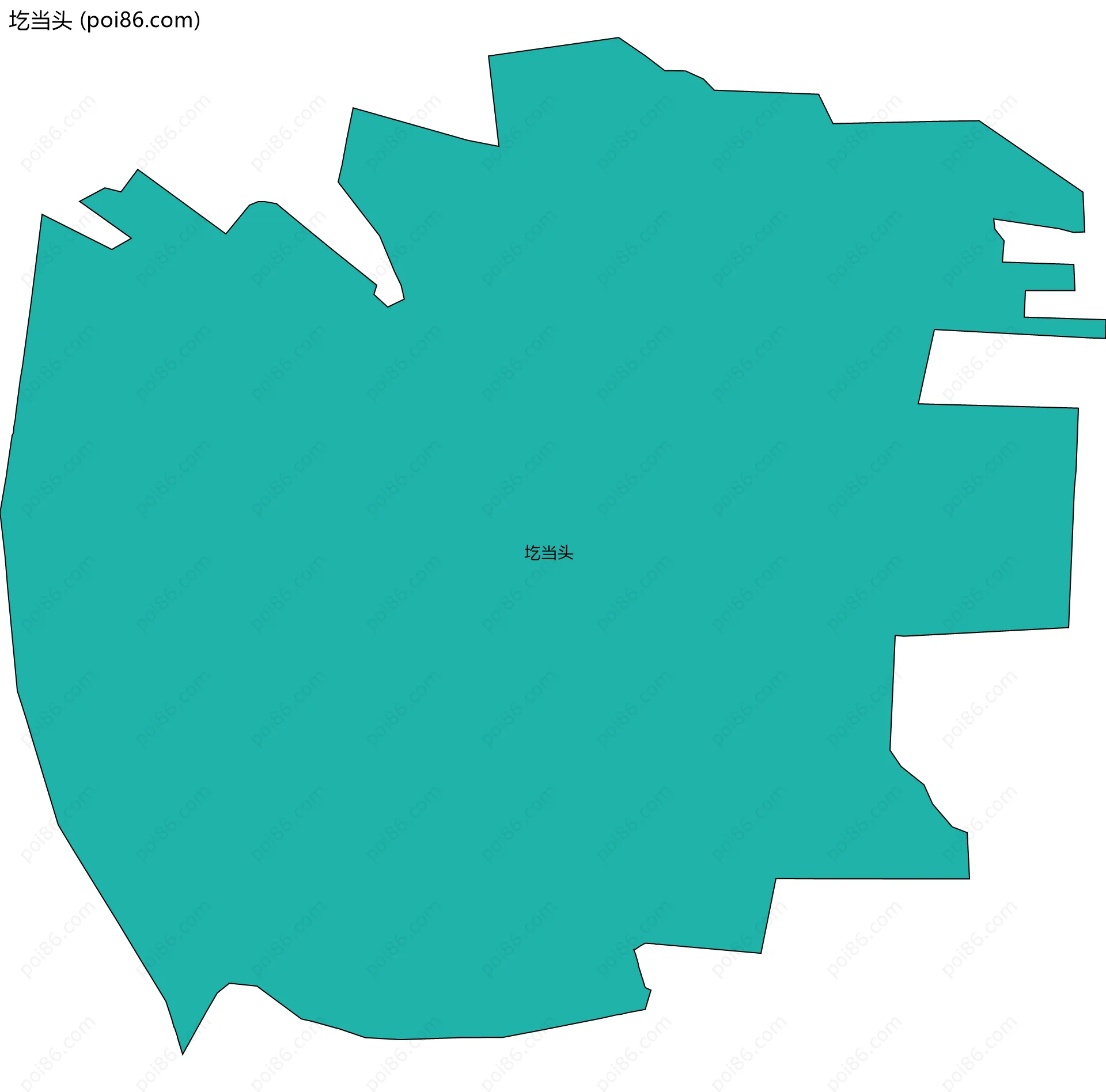 圪当头边界地图