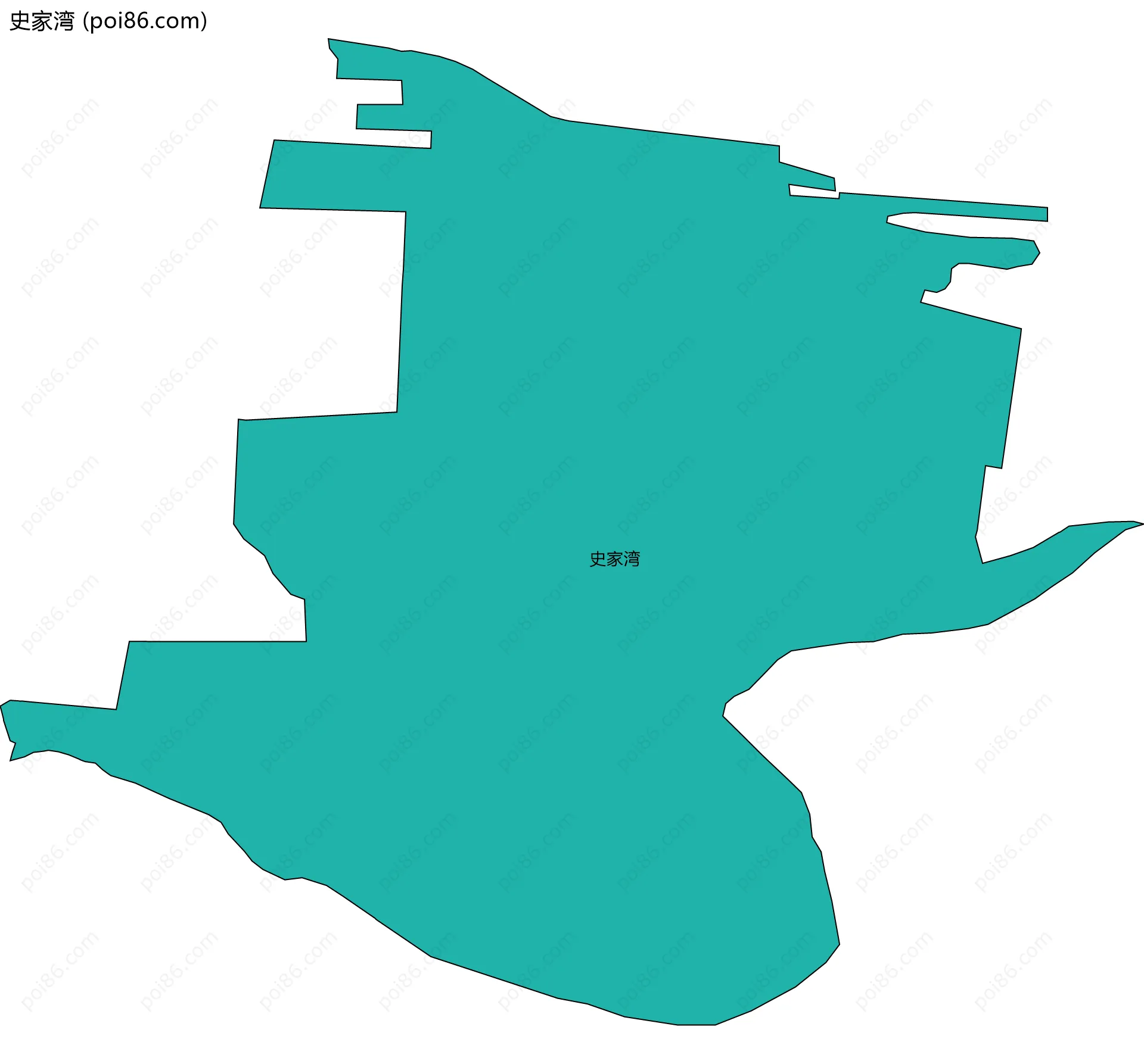 史家湾边界地图