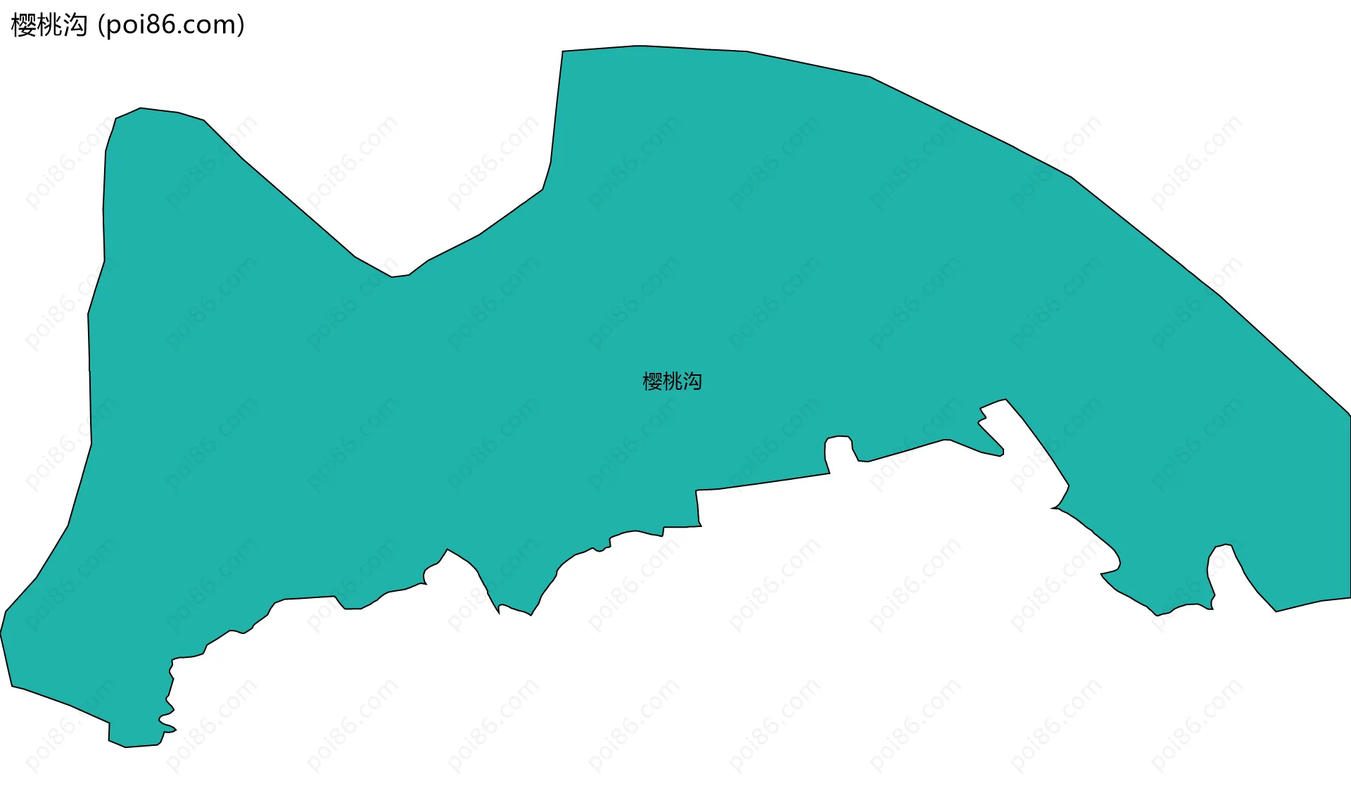 樱桃沟边界地图