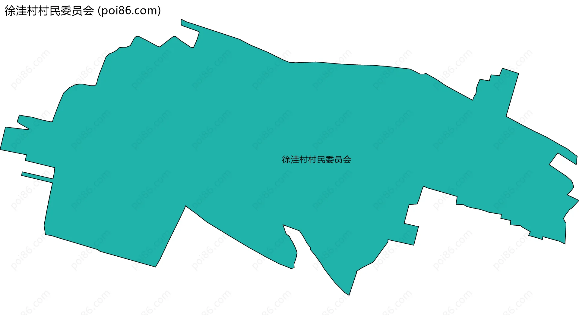 徐洼村村民委员会边界地图