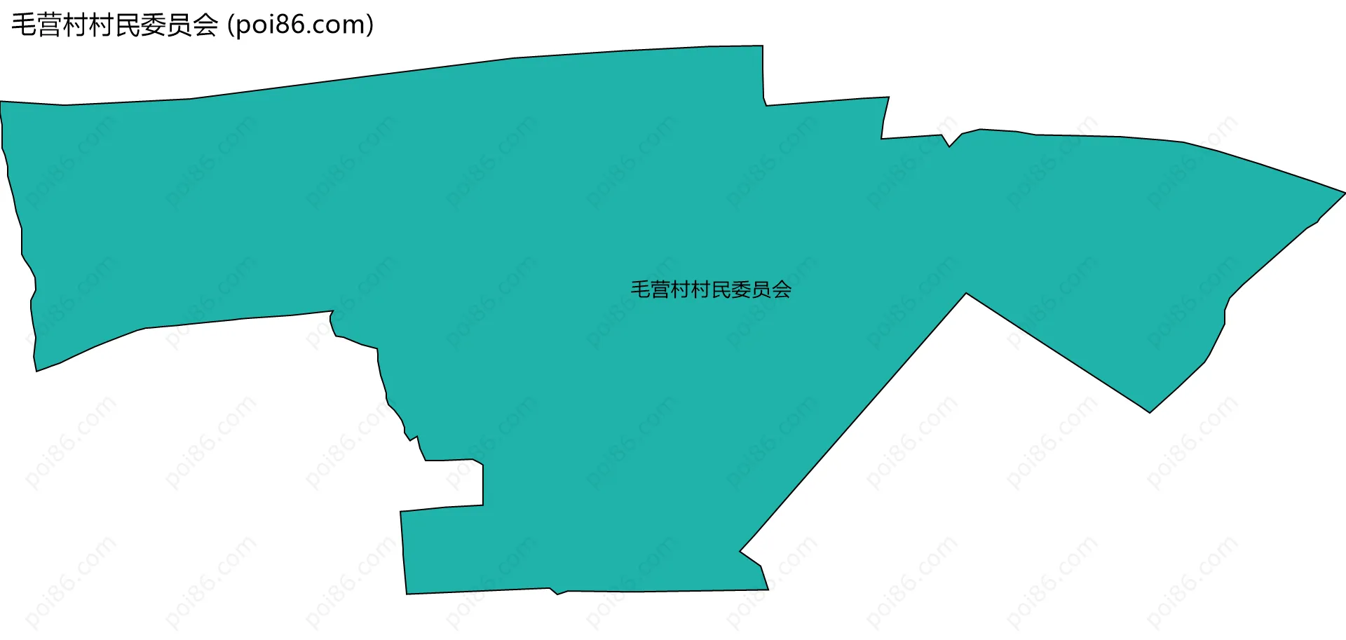 毛营村村民委员会边界地图