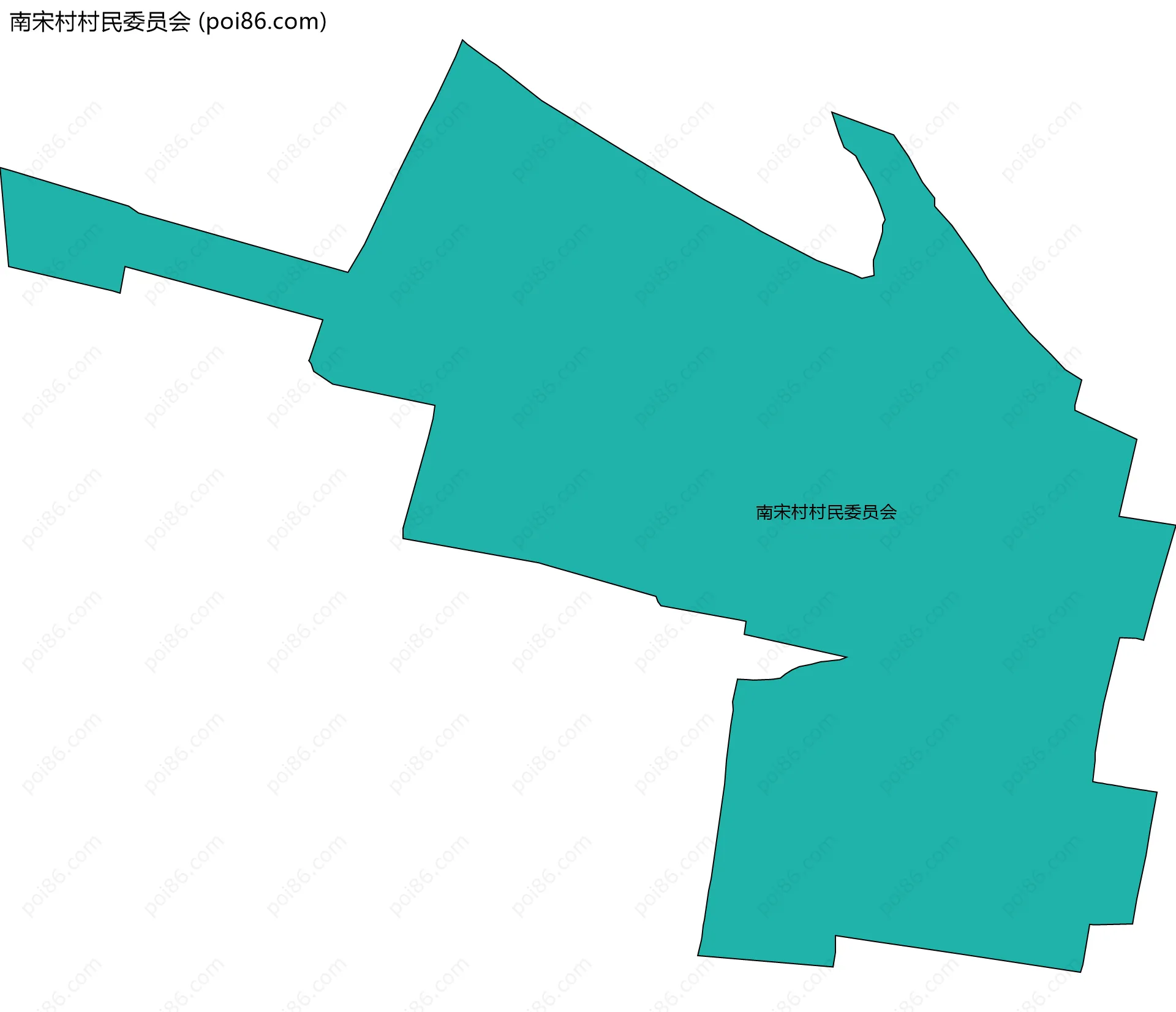 南宋村村民委员会边界地图
