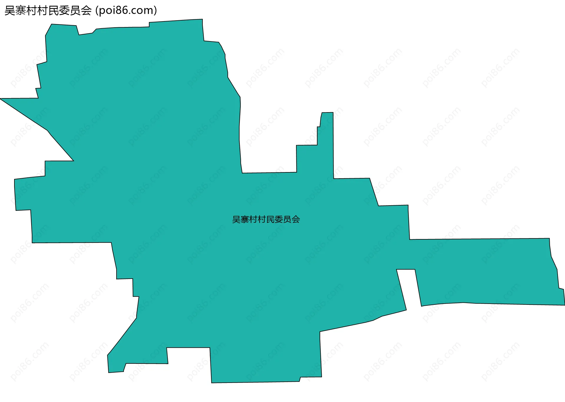 吴寨村村民委员会边界地图