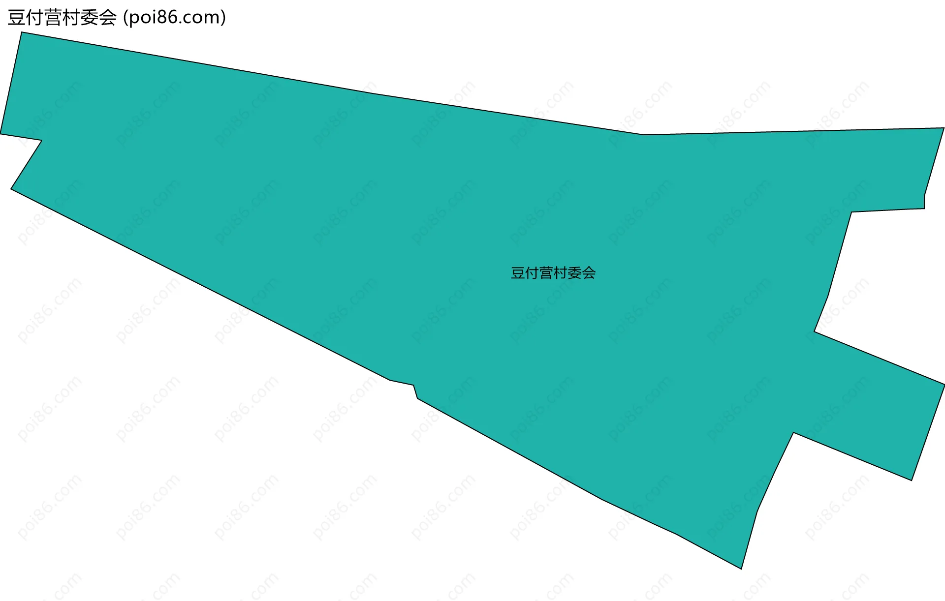 豆付营村委会边界地图