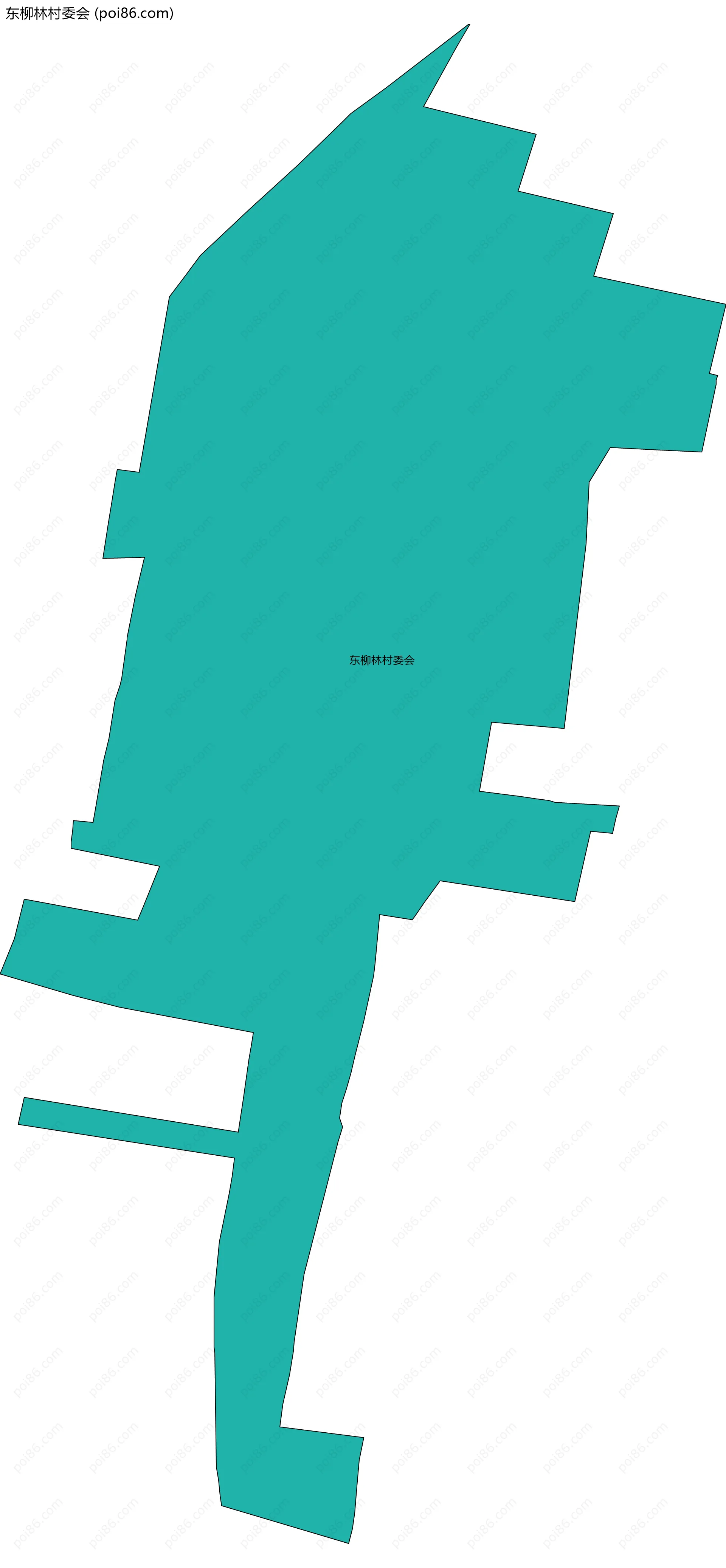 东柳林村委会边界地图