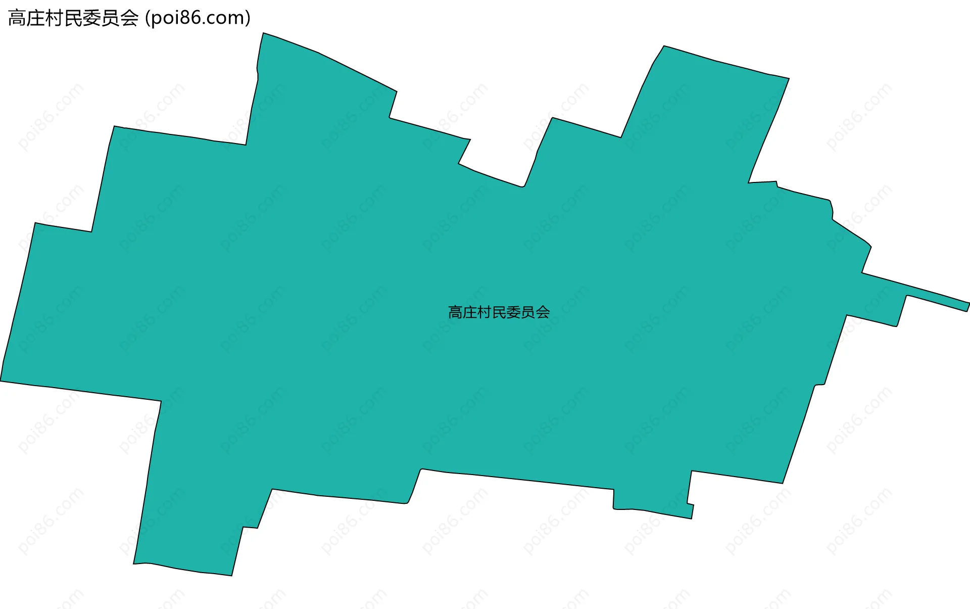 高庄村民委员会边界地图