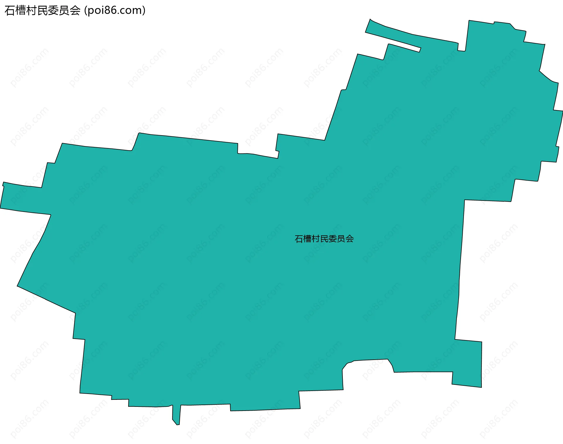 石槽村民委员会边界地图