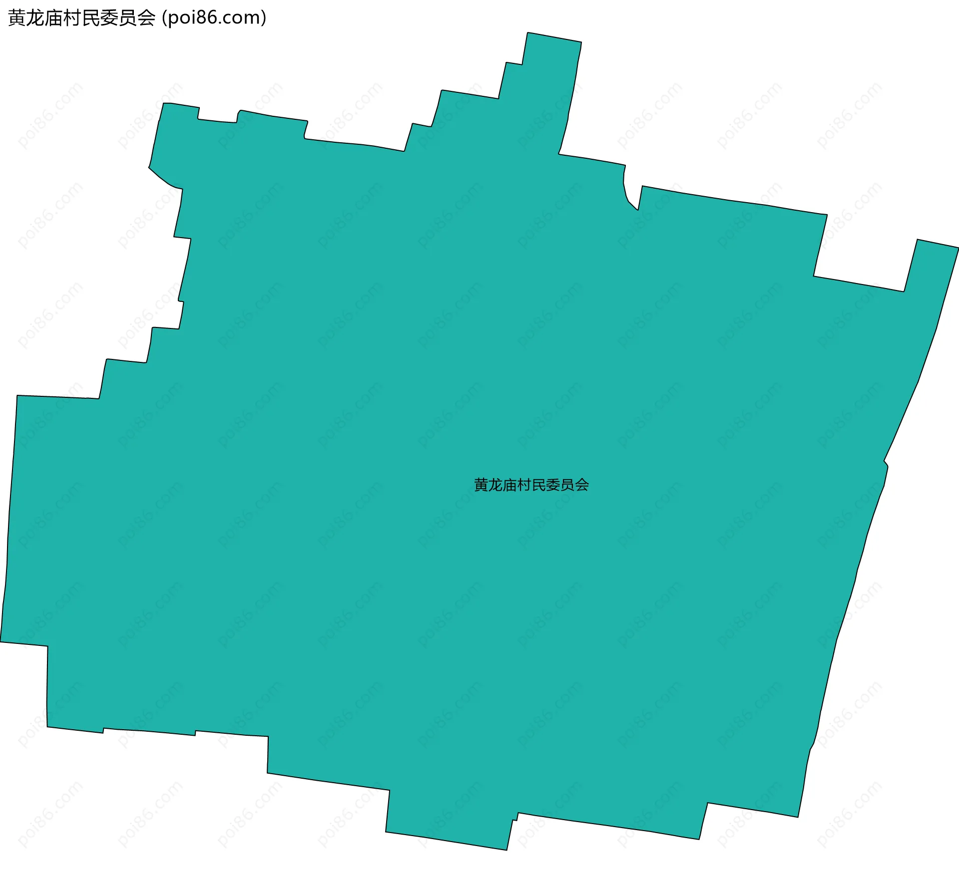 黄龙庙村民委员会边界地图