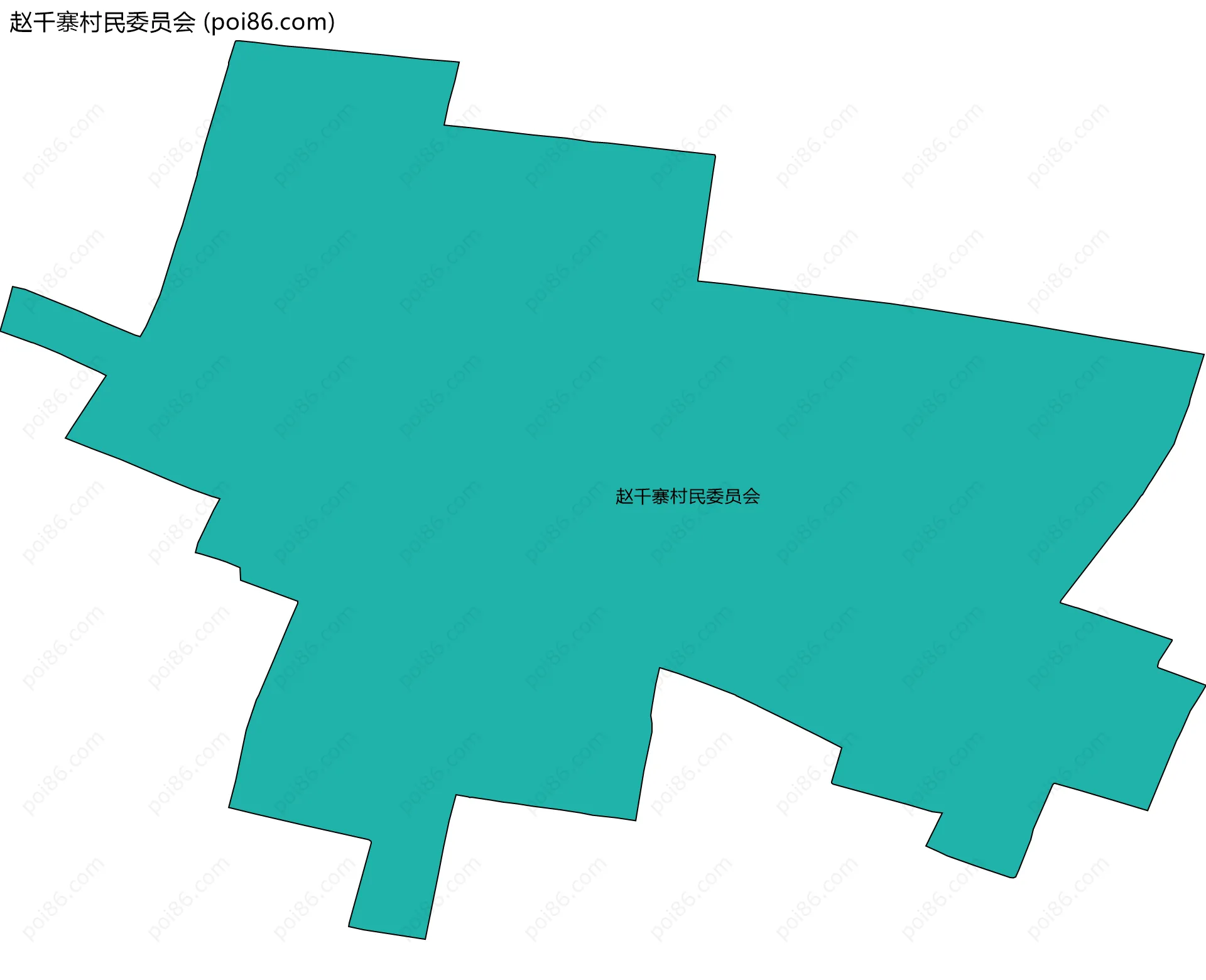 赵千寨村民委员会边界地图