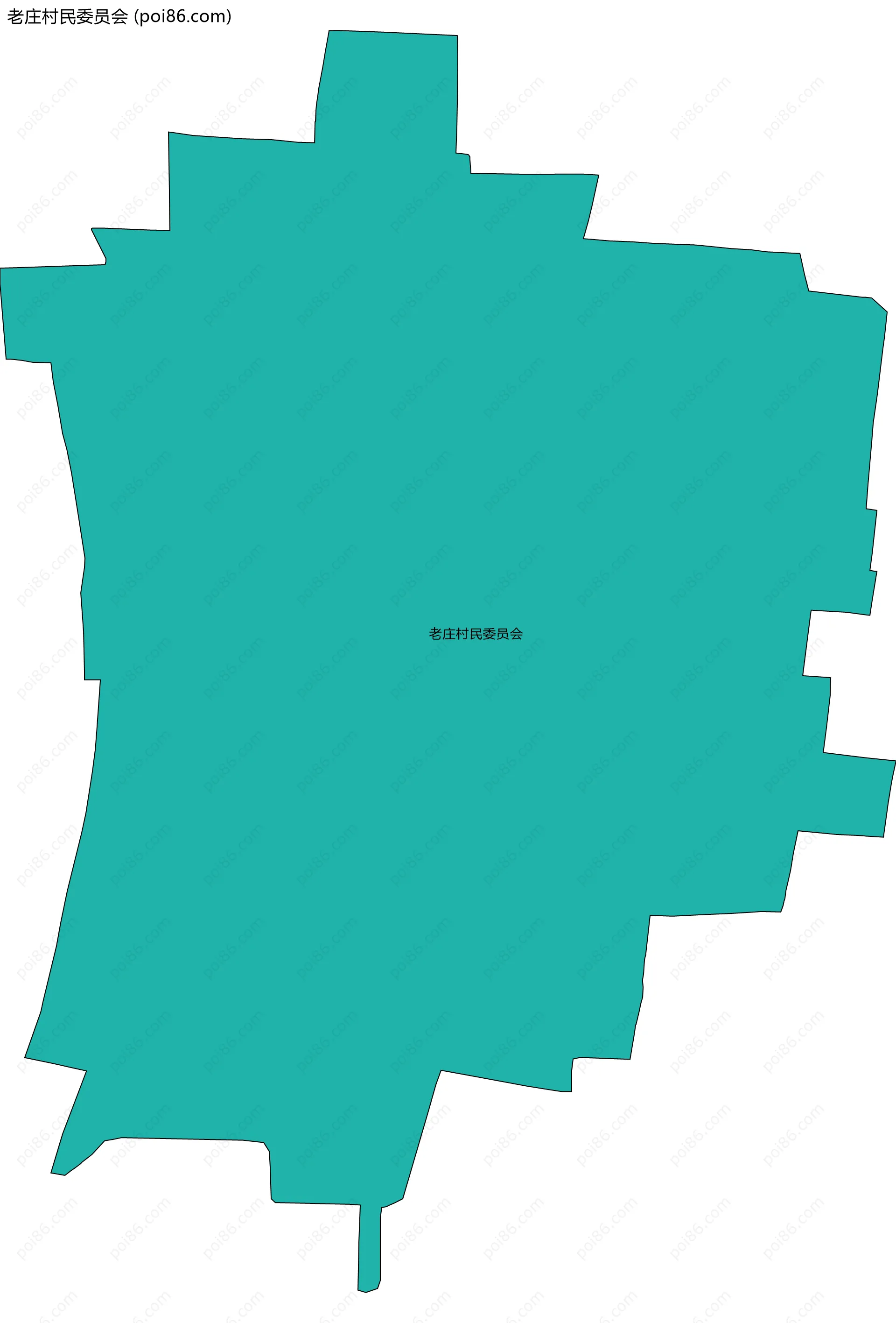 老庄村民委员会边界地图