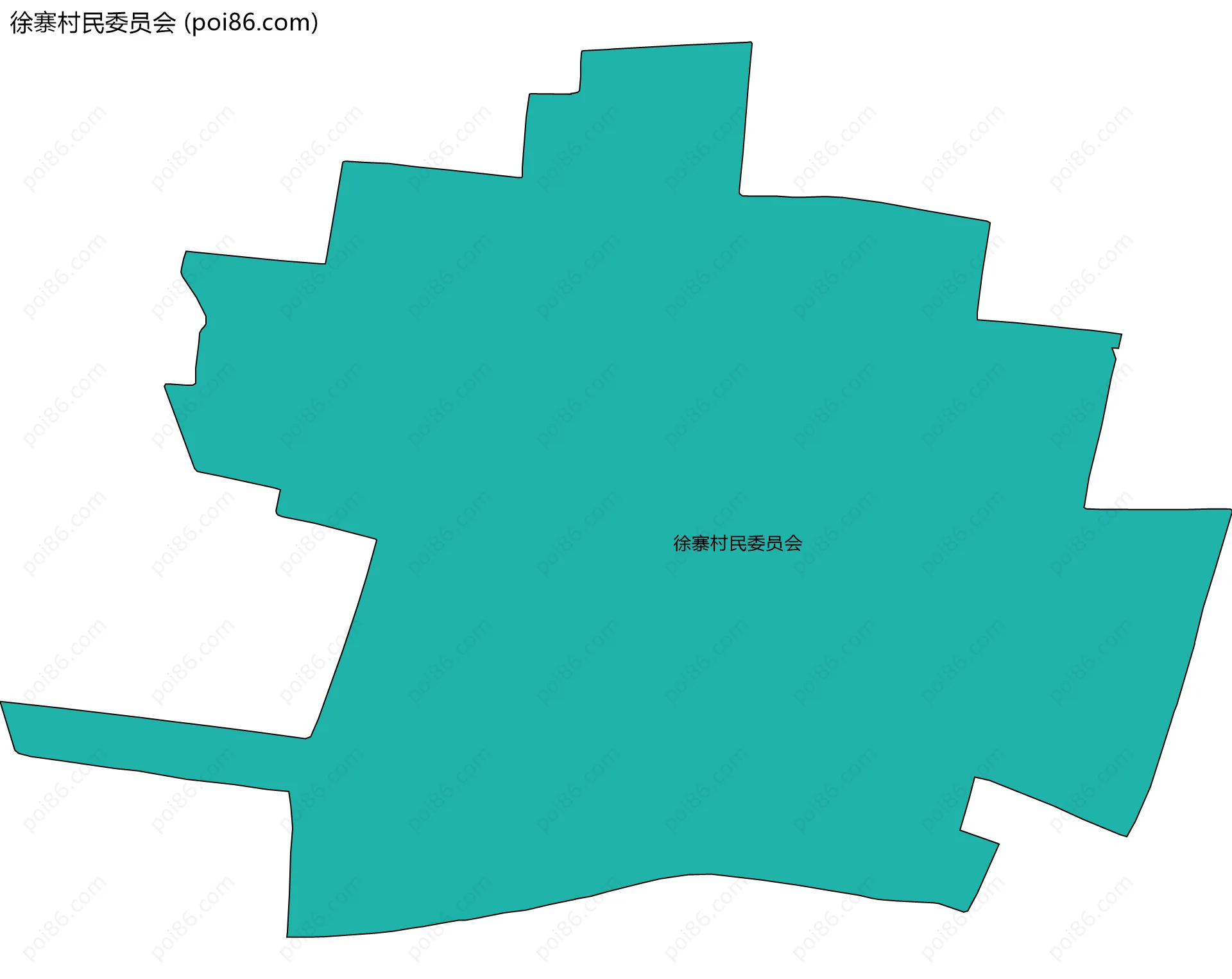 徐寨村民委员会边界地图