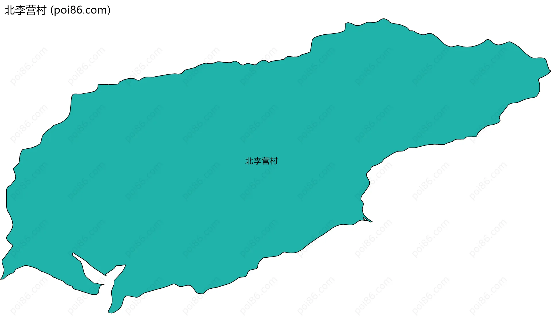 北李营村边界地图