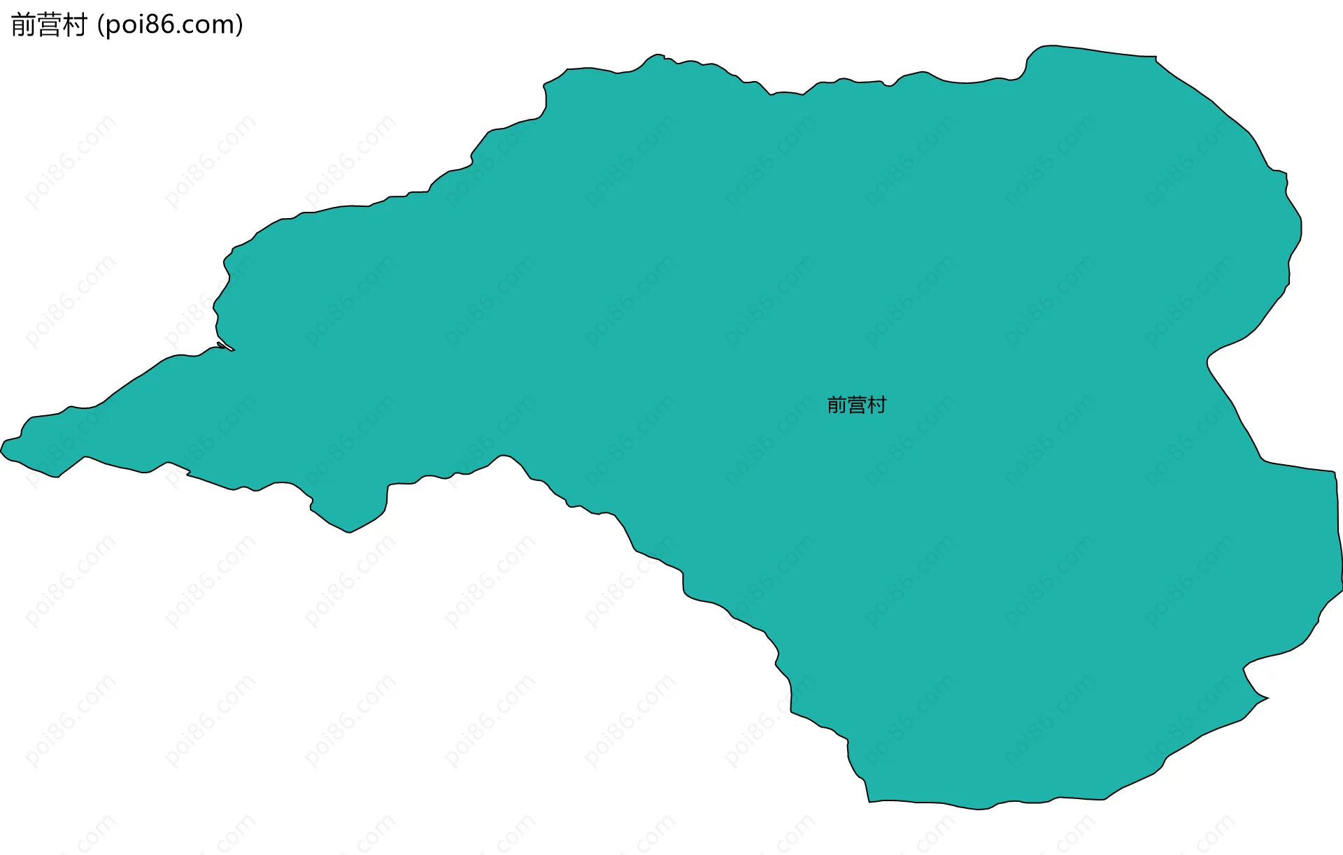 前营村边界地图