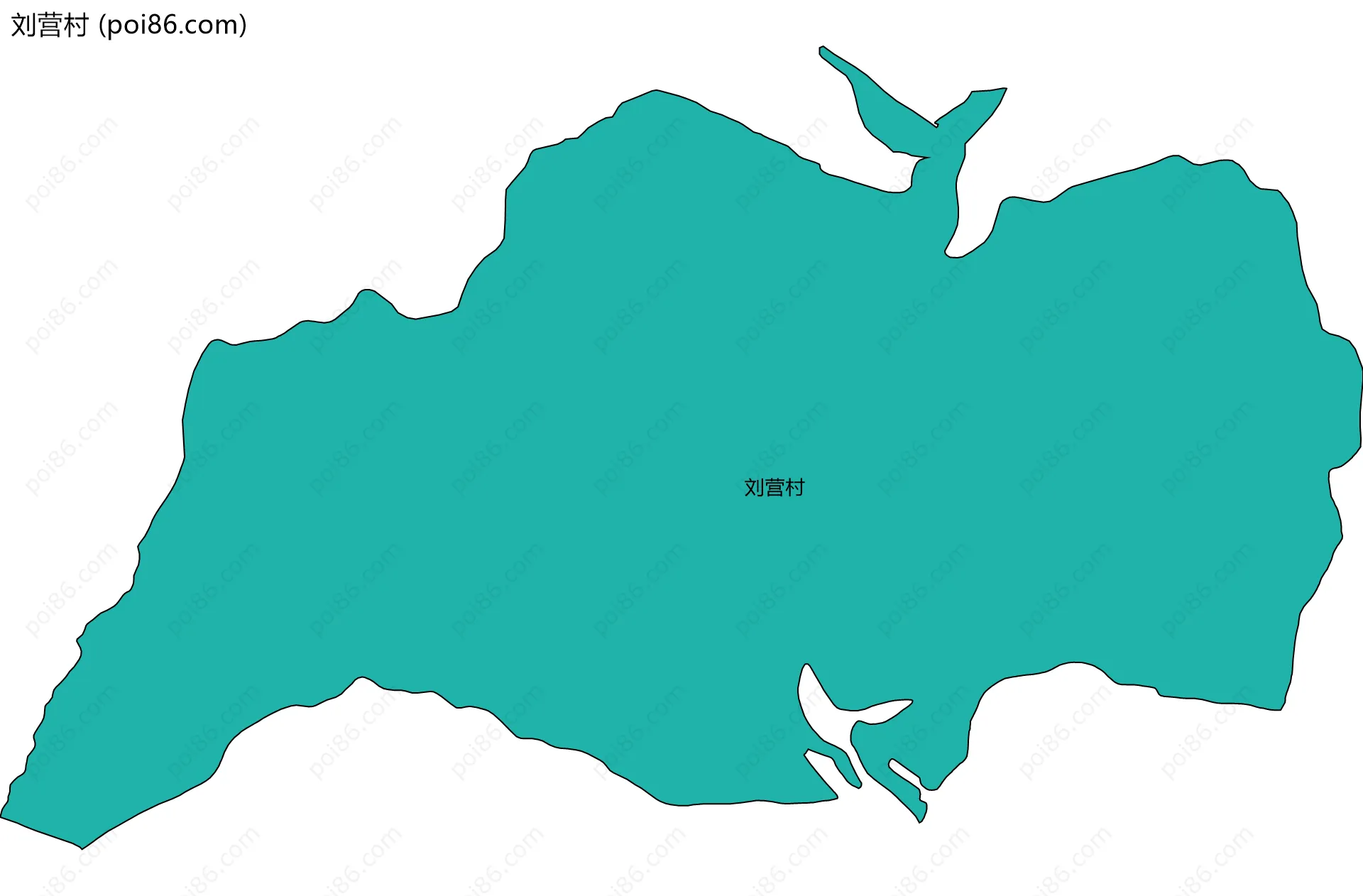 刘营村边界地图