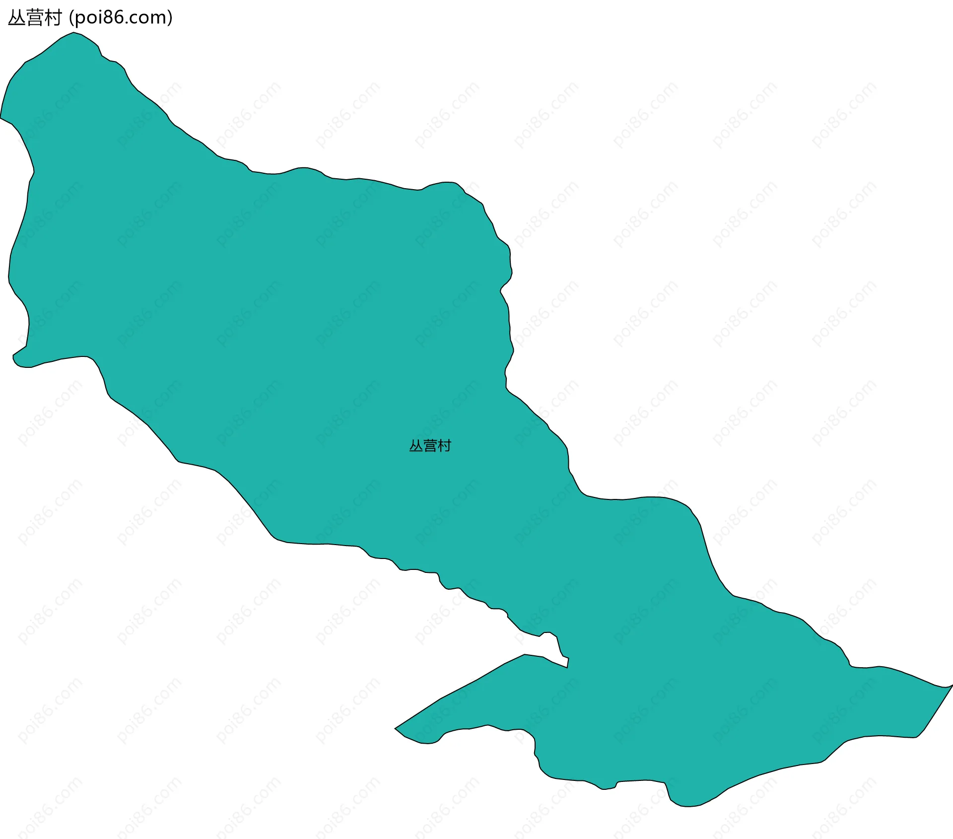 丛营村边界地图