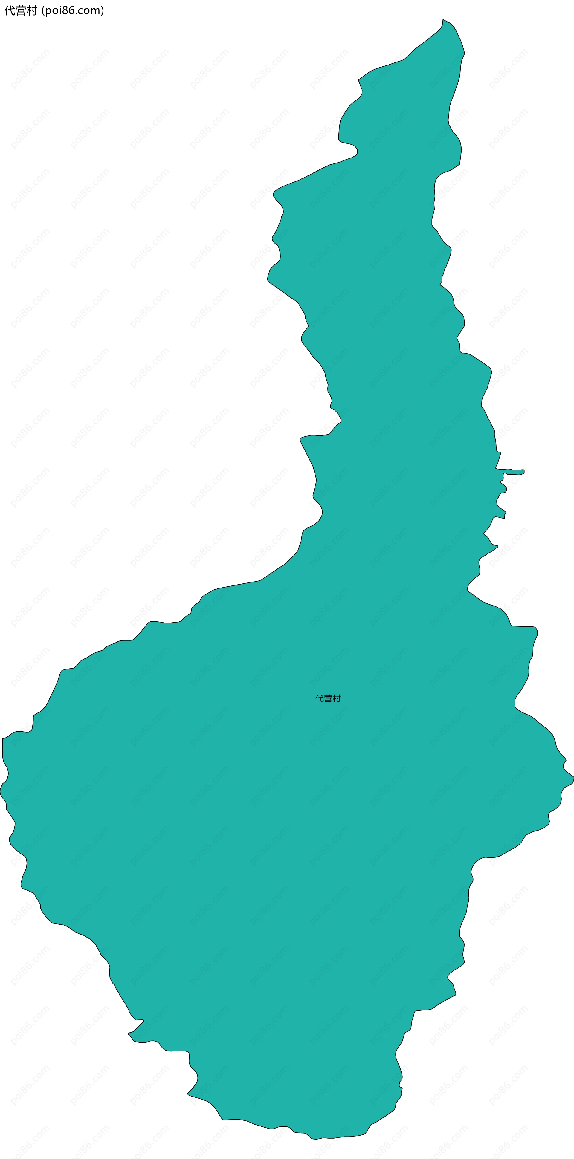 代营村边界地图