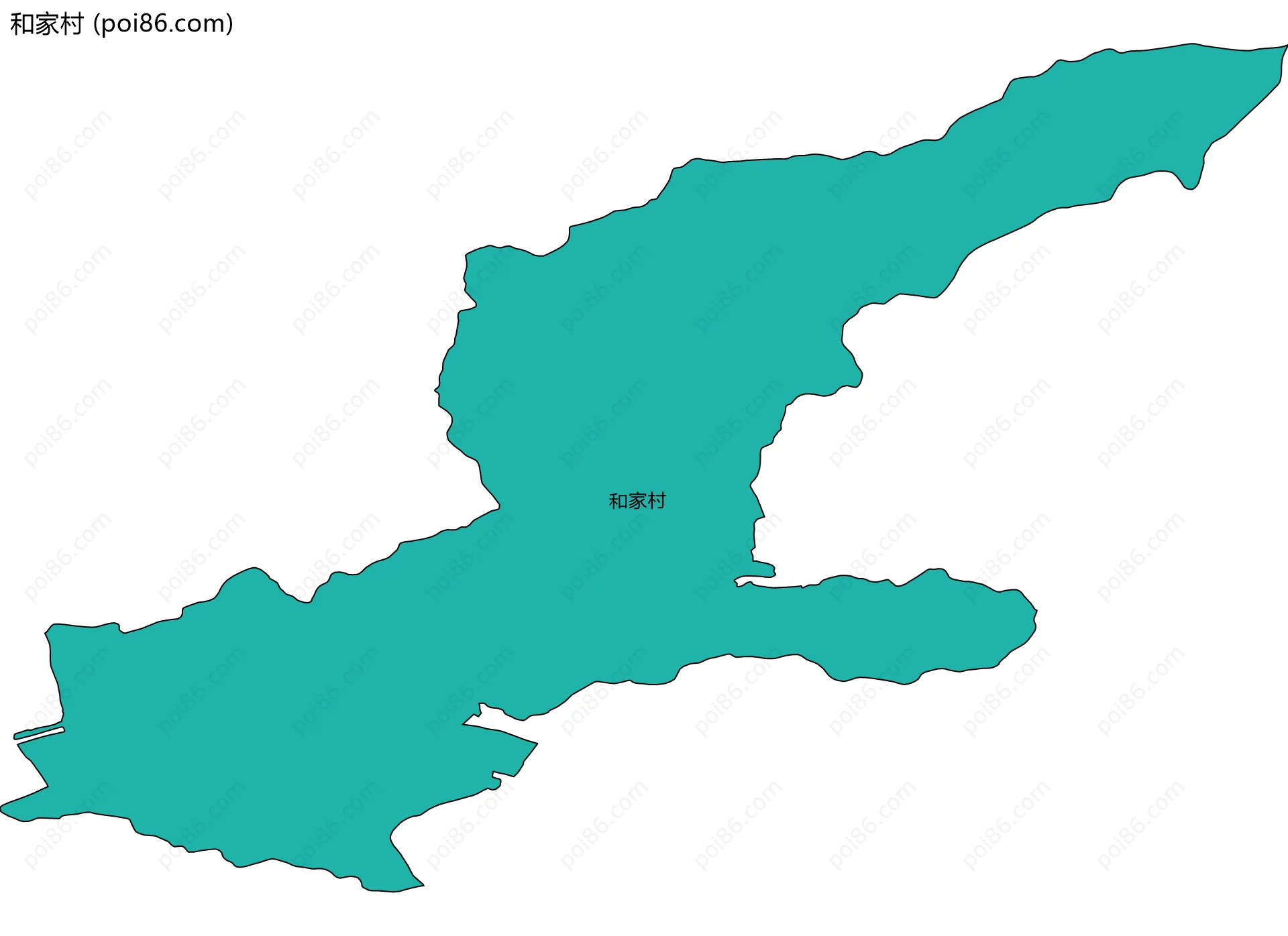 和家村边界地图