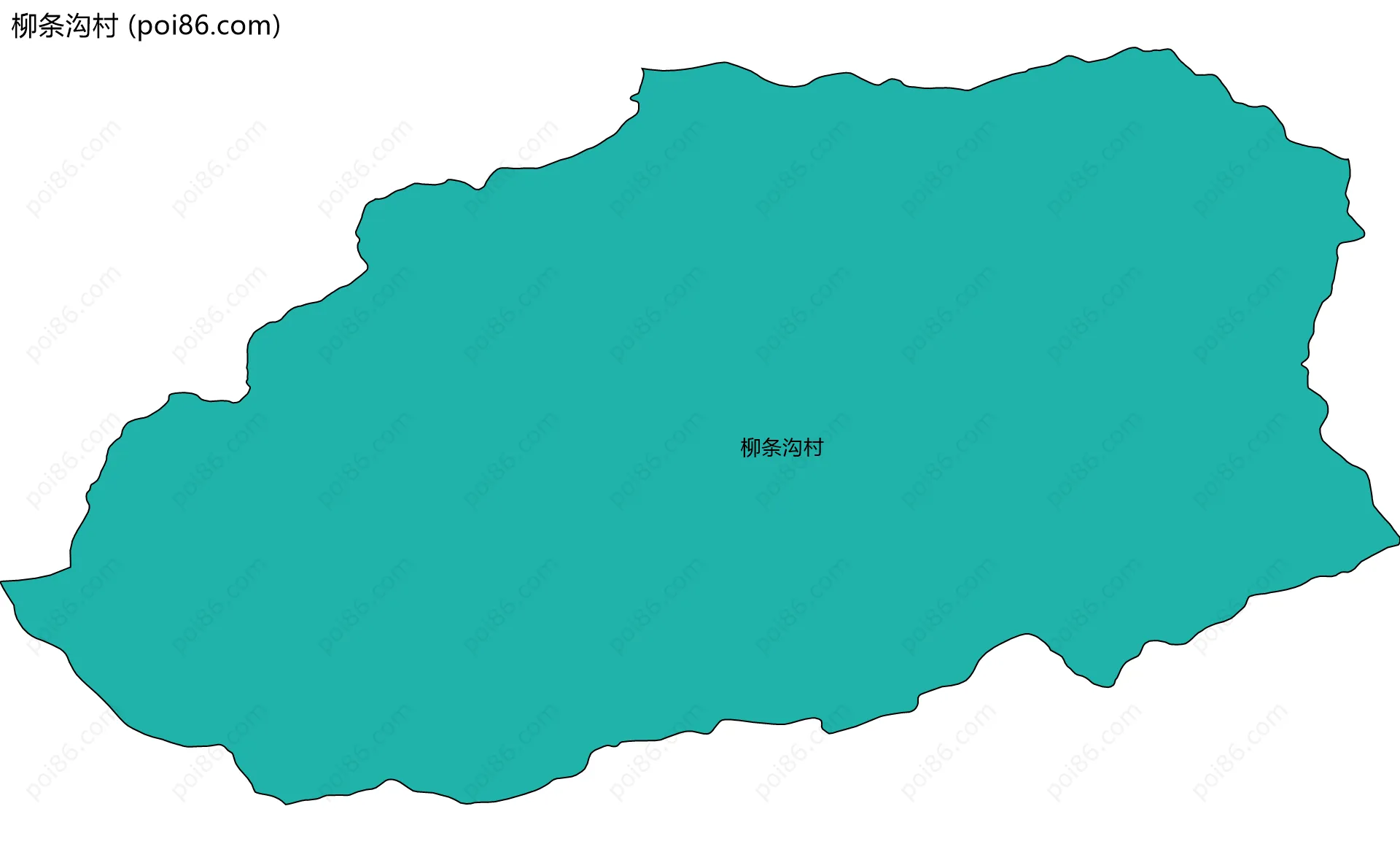 柳条沟村边界地图