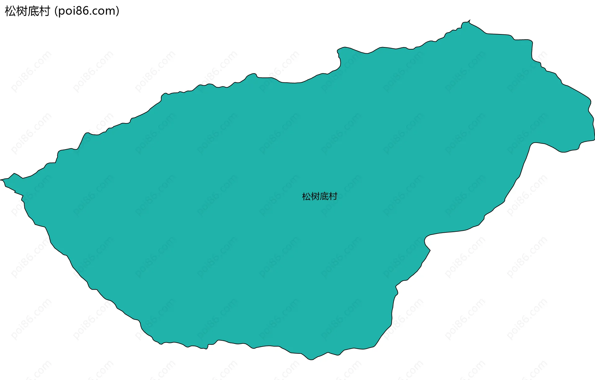 松树底村边界地图