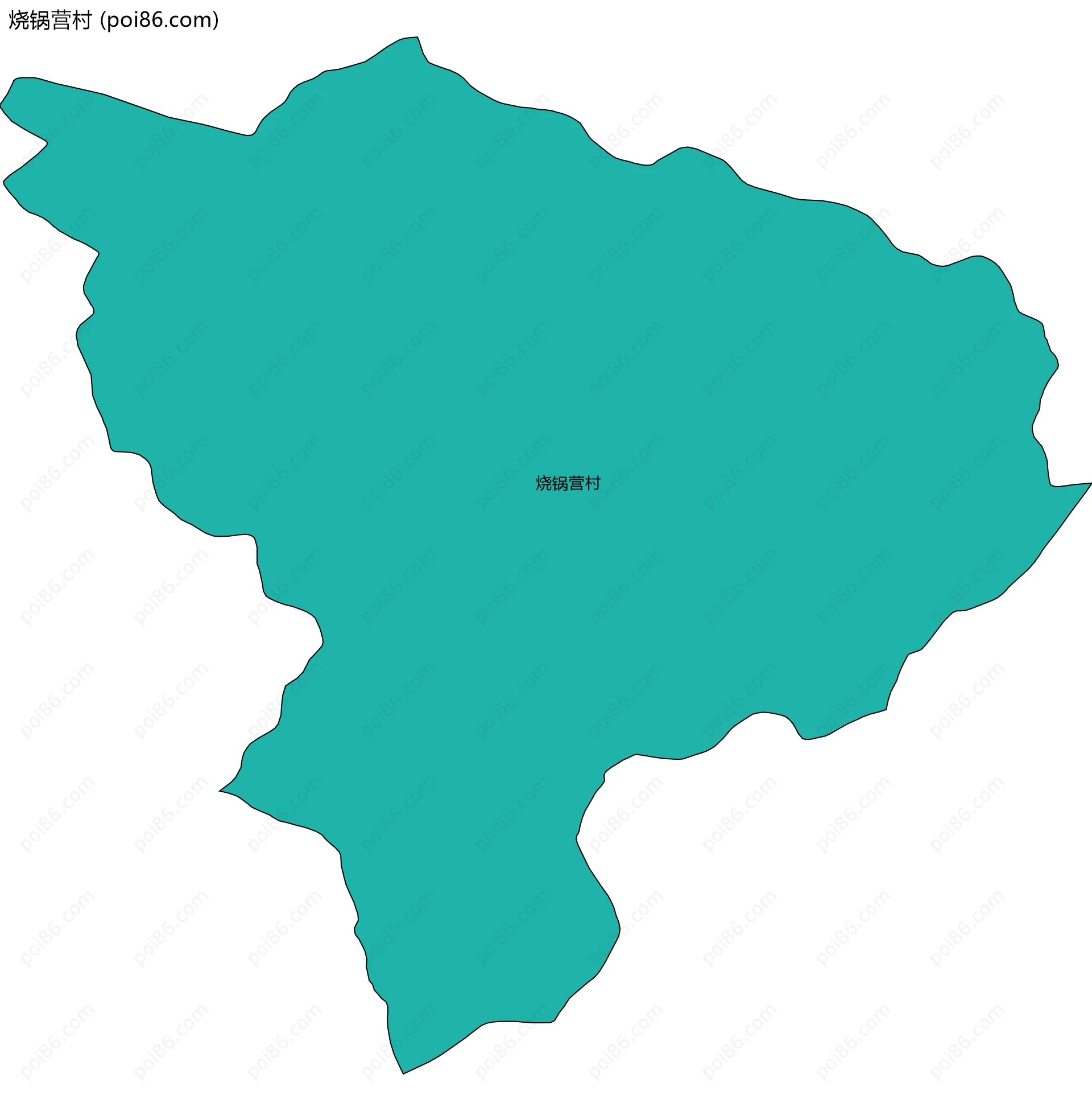 烧锅营村边界地图