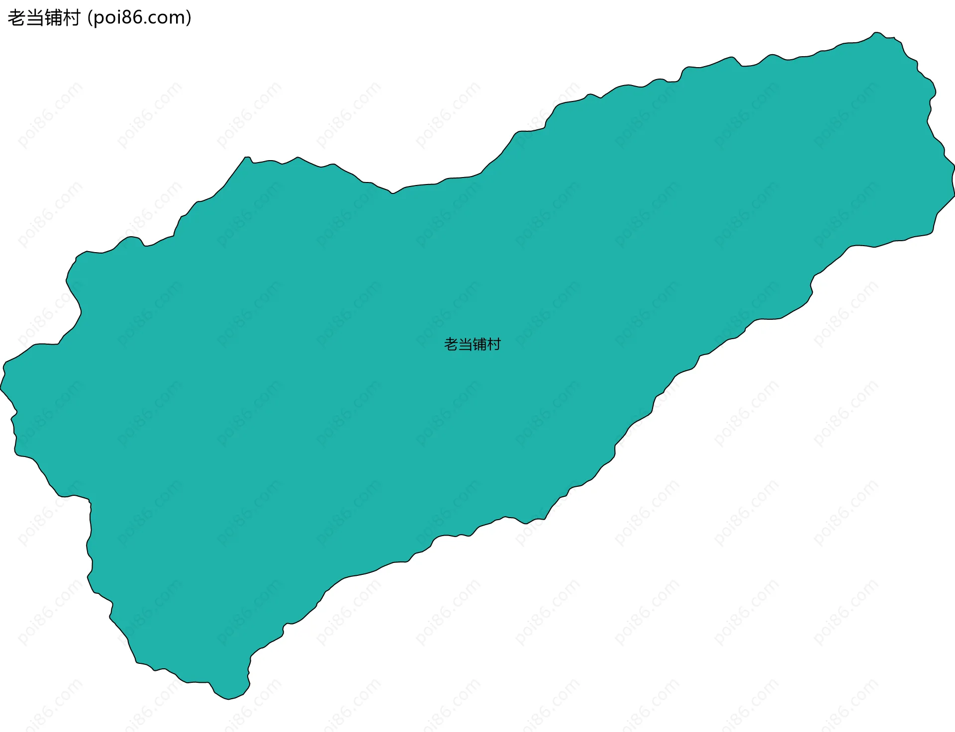 老当铺村边界地图