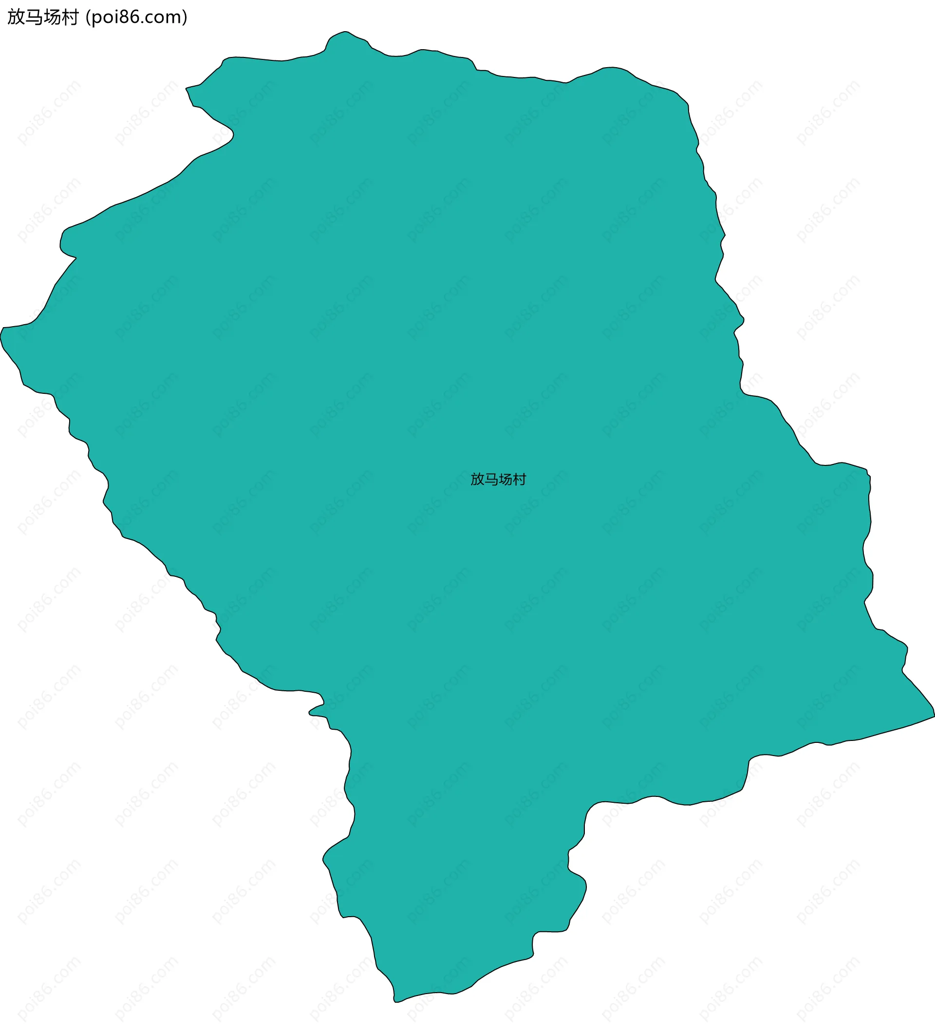 放马场村边界地图