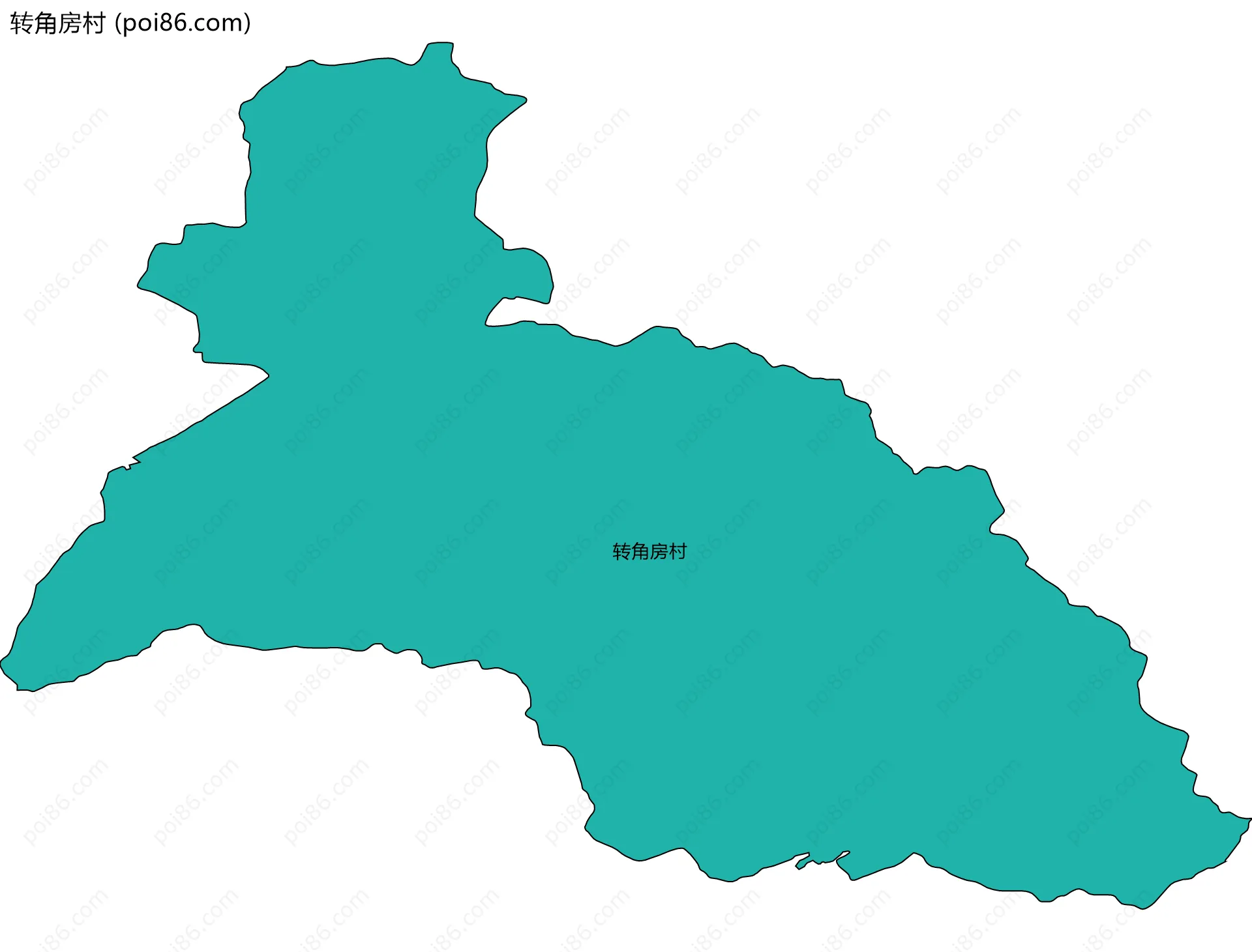 转角房村边界地图