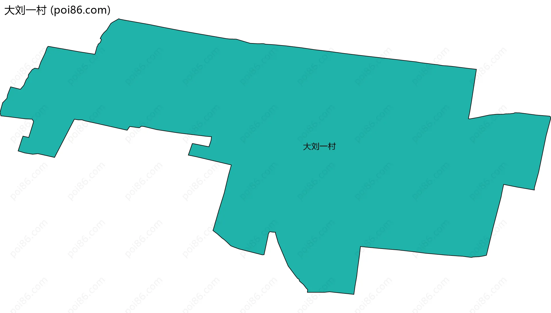 大刘一村边界地图