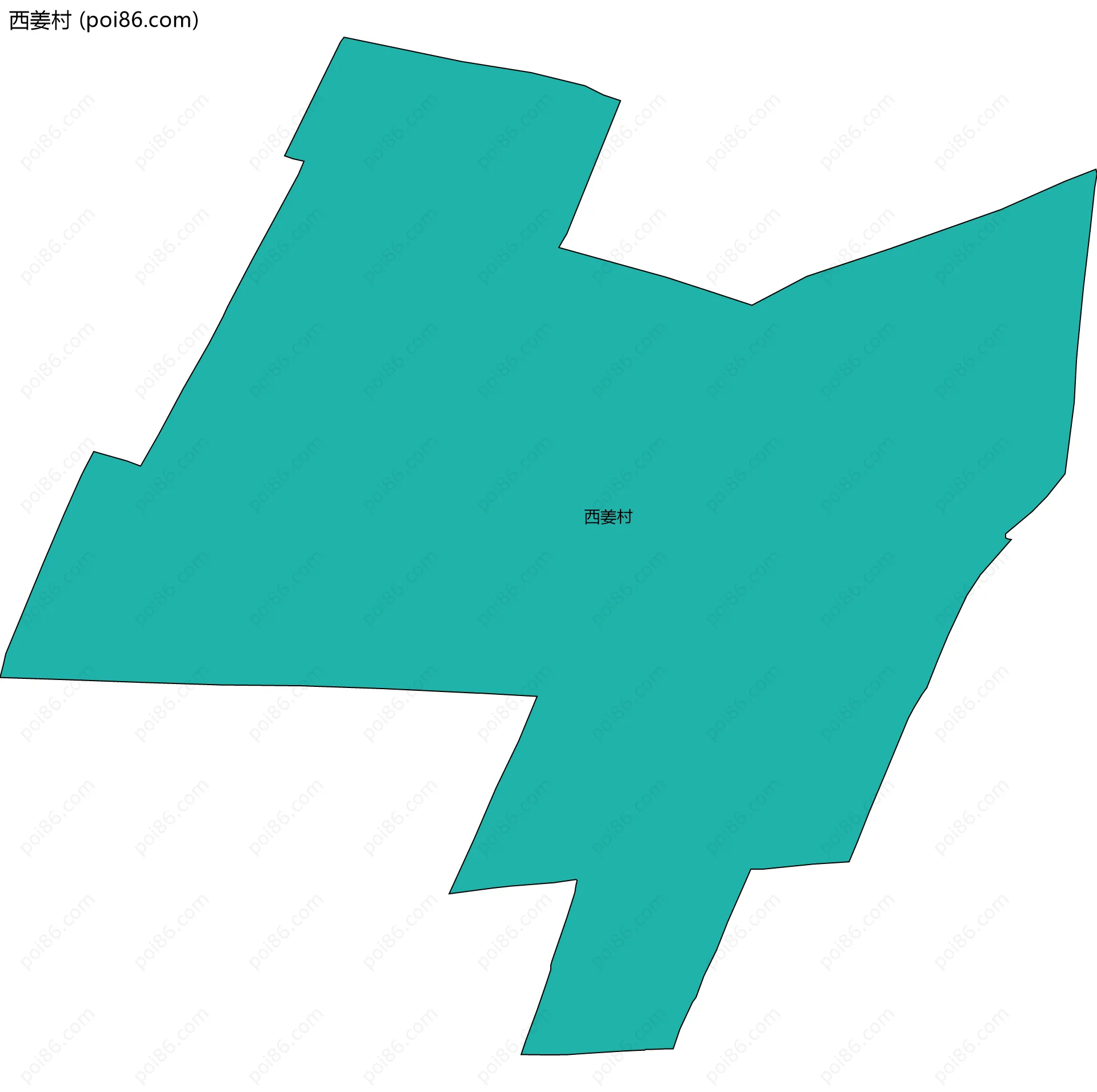 西姜村边界地图