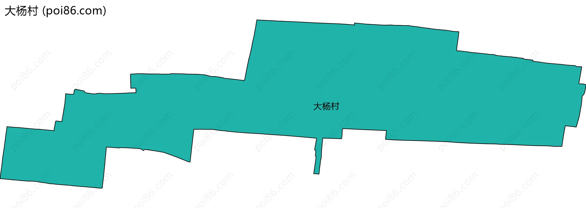 大杨村边界地图