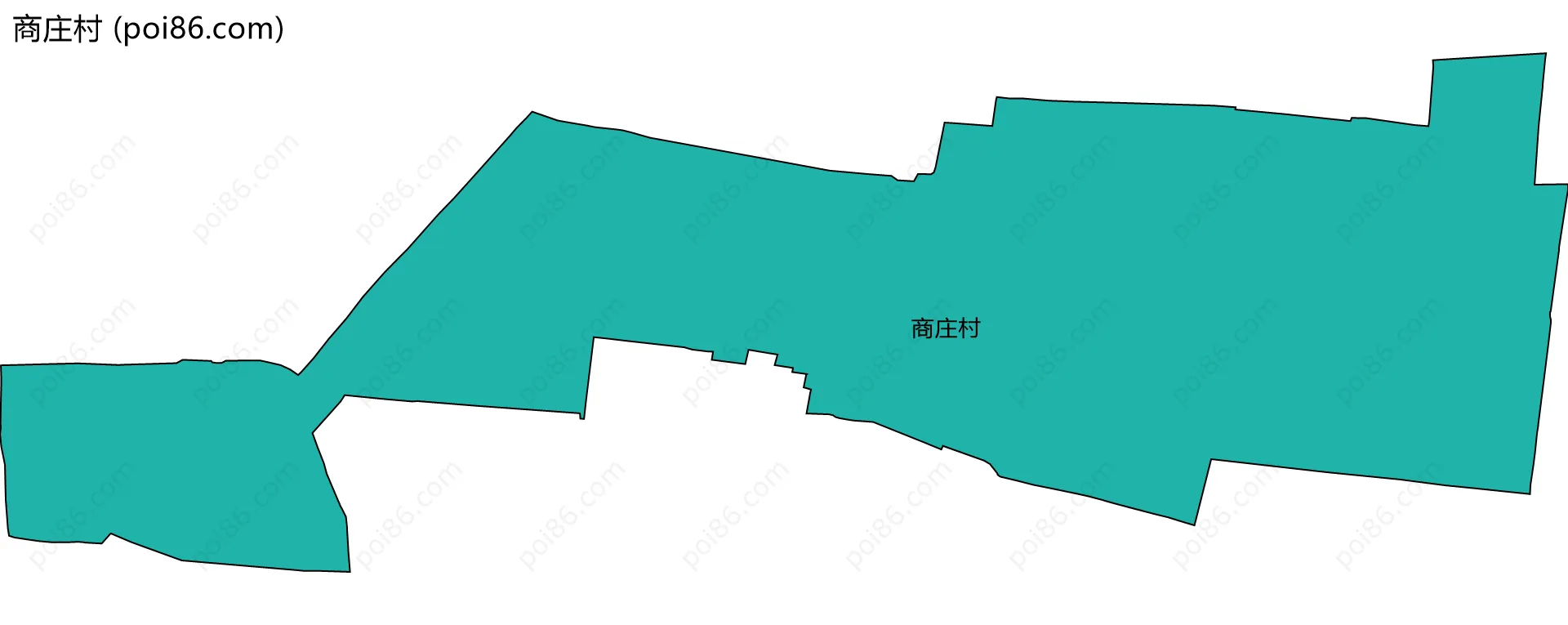 商庄村边界地图