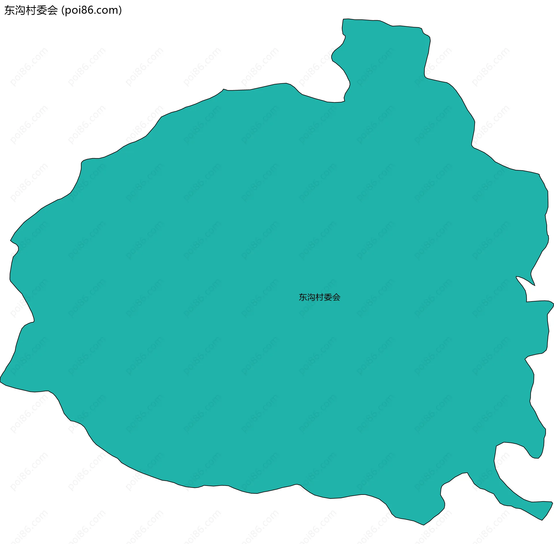 东沟村委会边界地图